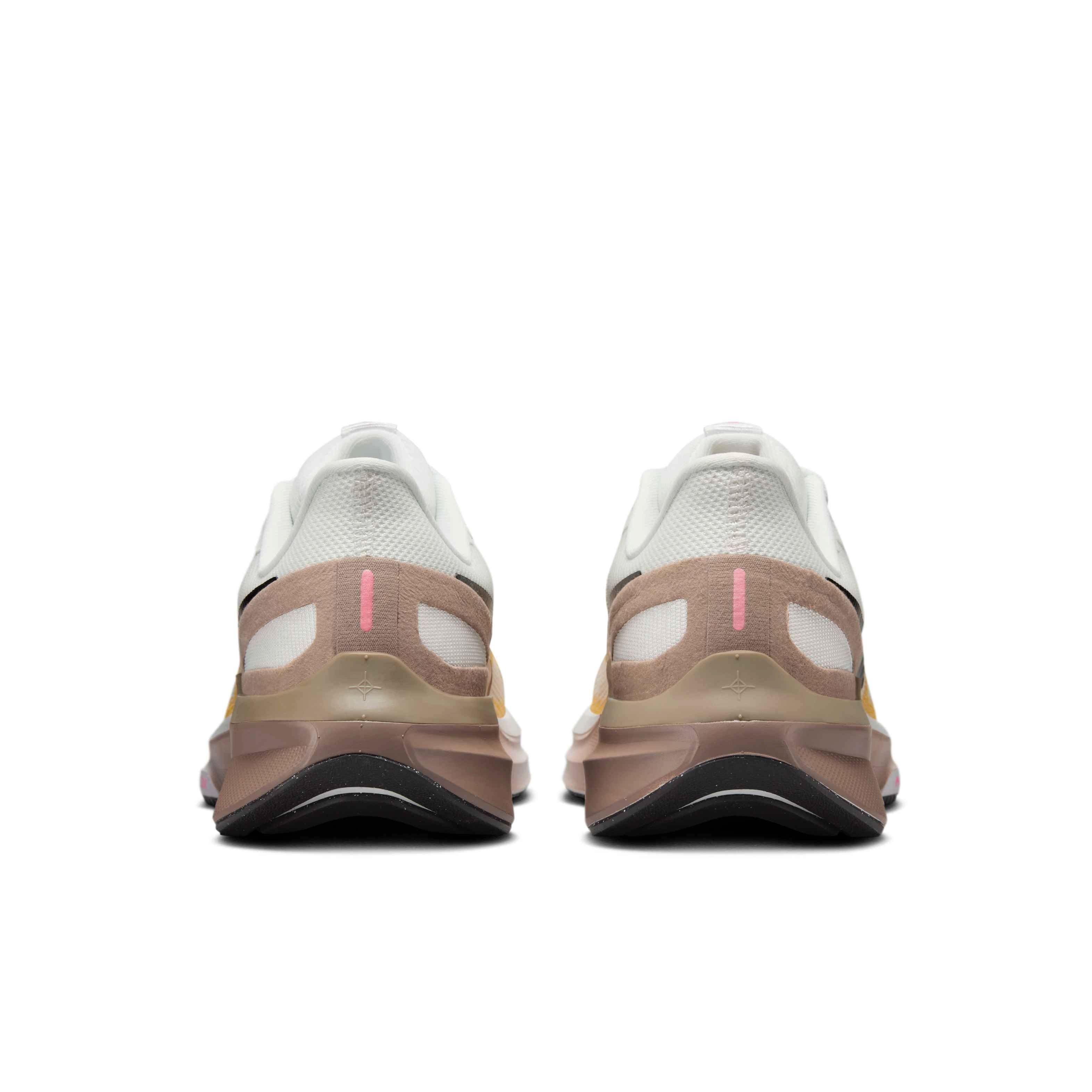 Nike Structure 25 "Summit White/Mink Brown/Varsity Maize/Black" Women's Running Shoe - WHITE/BROWN/MAIZE/BLACK Thumbnail View 5