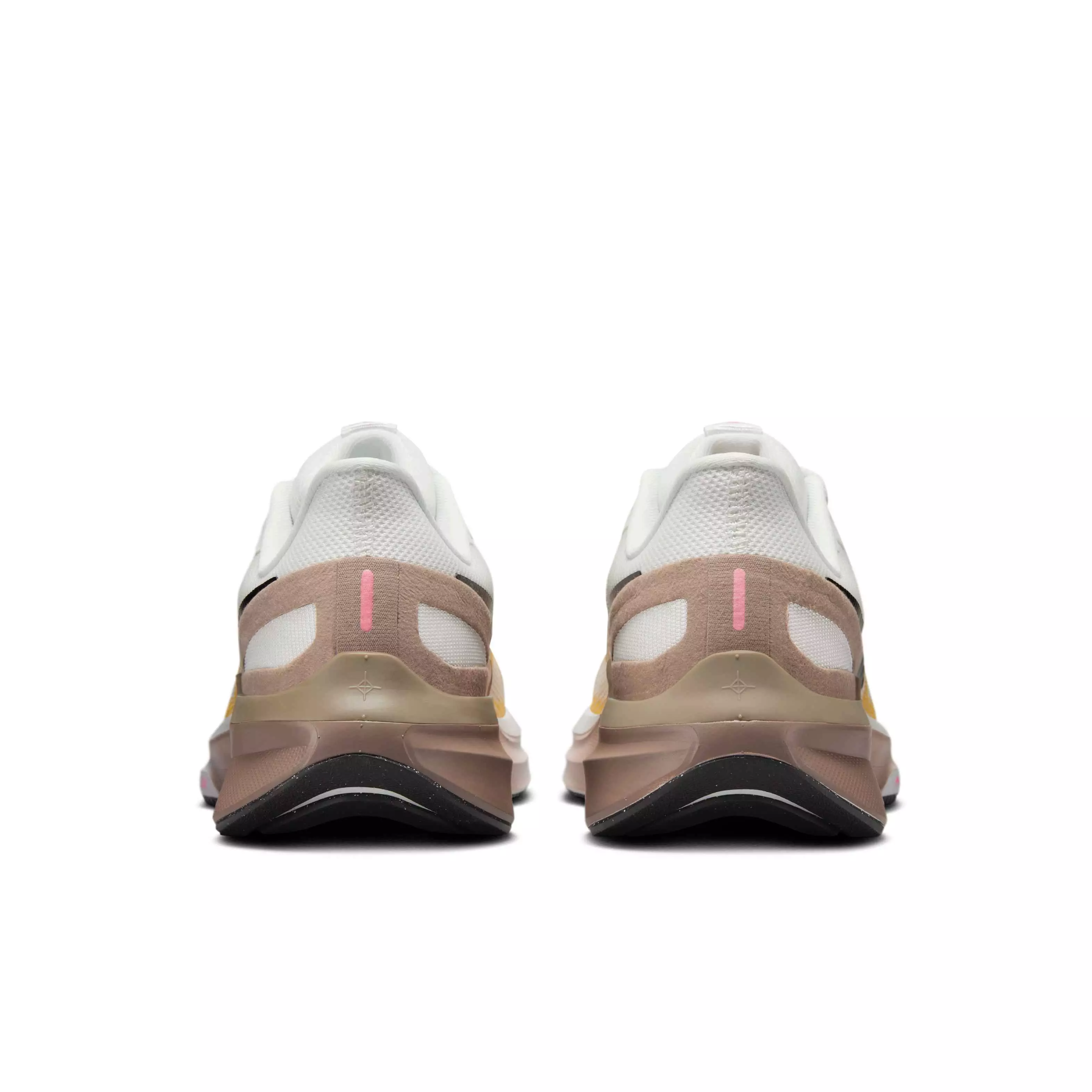 Nike Structure 25 "Summit White/Mink Brown/Varsity Maize/Black" Women's Running Shoe - WHITE/BROWN/MAIZE/BLACK