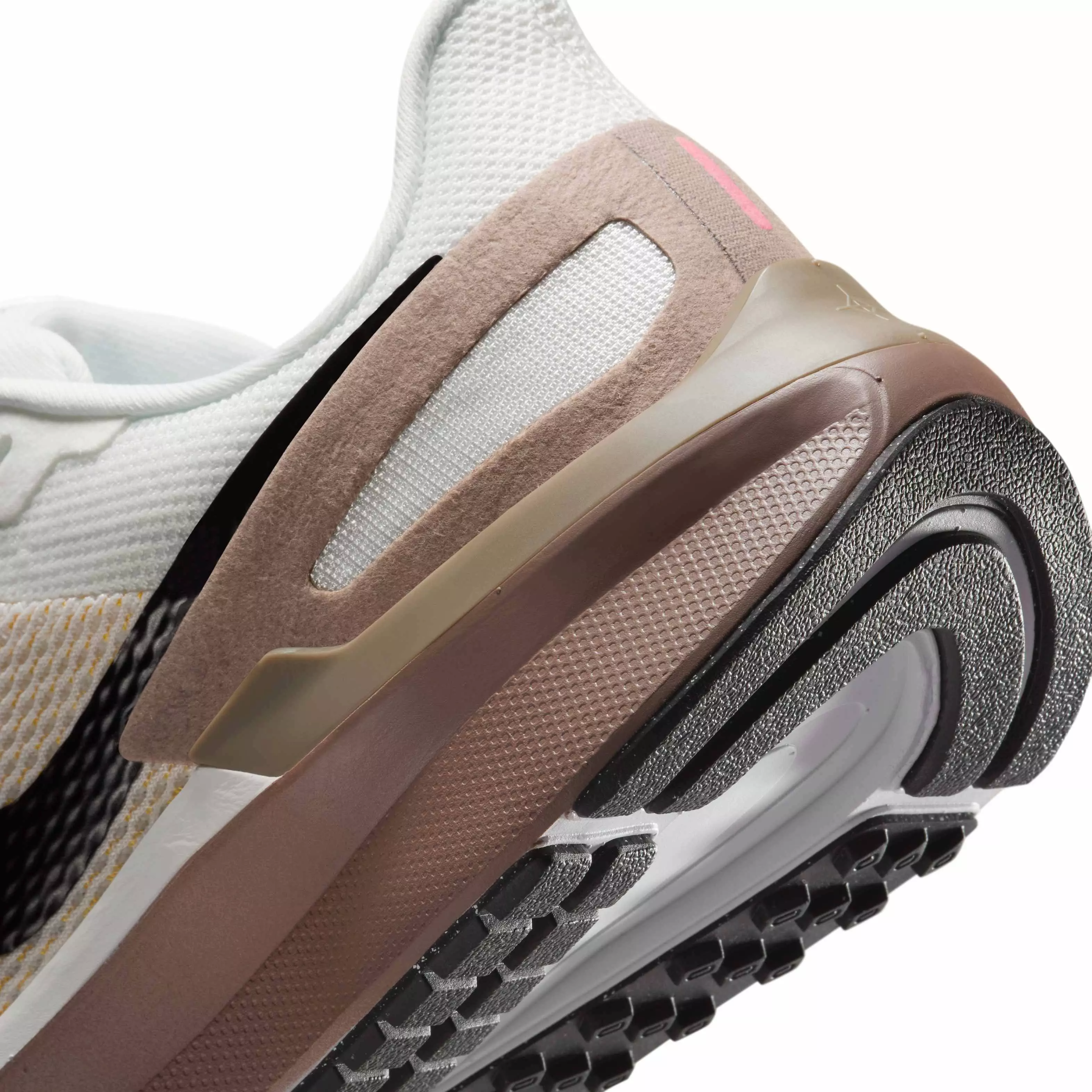 Nike Structure 25 "Summit White/Mink Brown/Varsity Maize/Black" Women's Running Shoe - WHITE/BROWN/MAIZE/BLACK