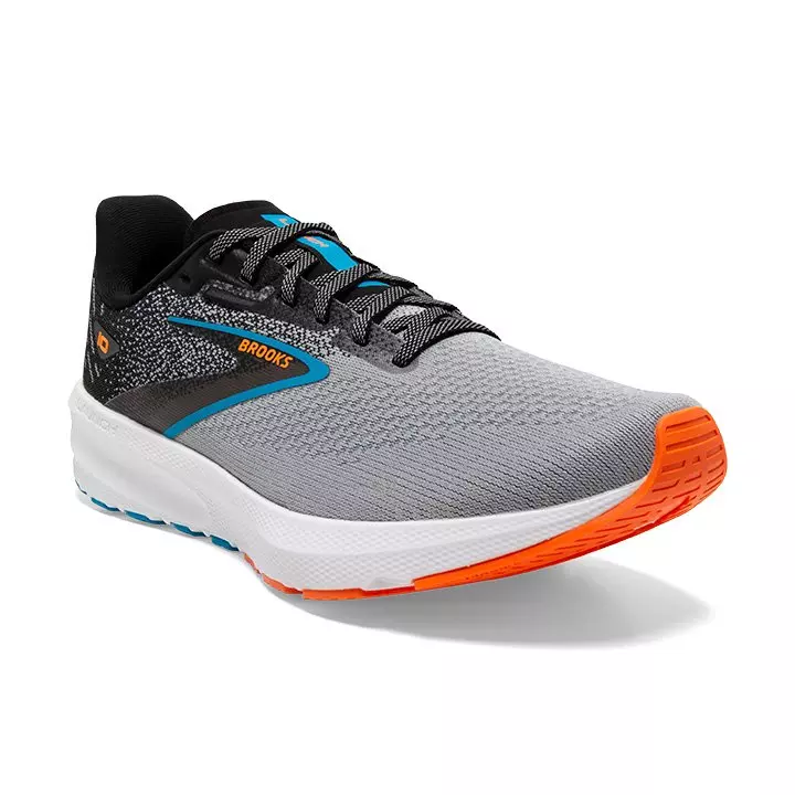Brooks Launch 10 "Black/Grey/Orange Clown Fish" Men's Running Shoe - BLACK/GREY/ORANGE