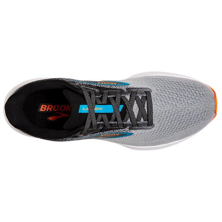 Brooks Launch 10 "Black/Grey/Orange Clown Fish" Men's Running Shoe - BLACK/GREY/ORANGE Thumbnail View 5