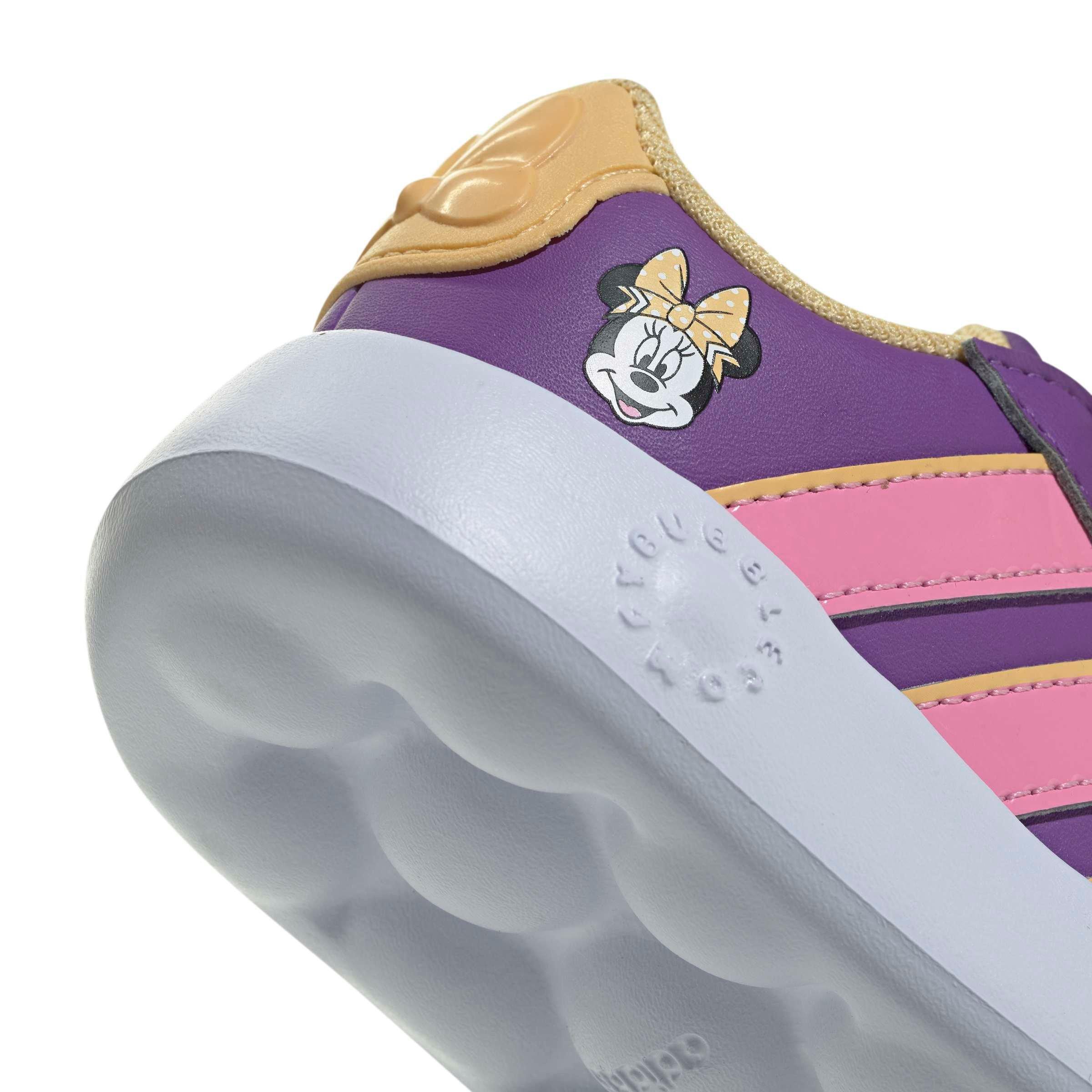 adidas Disney Minnie Mouse Grand Court Infant Girls' "Active Purple/Semi Ice Tangerine/White" Shoe