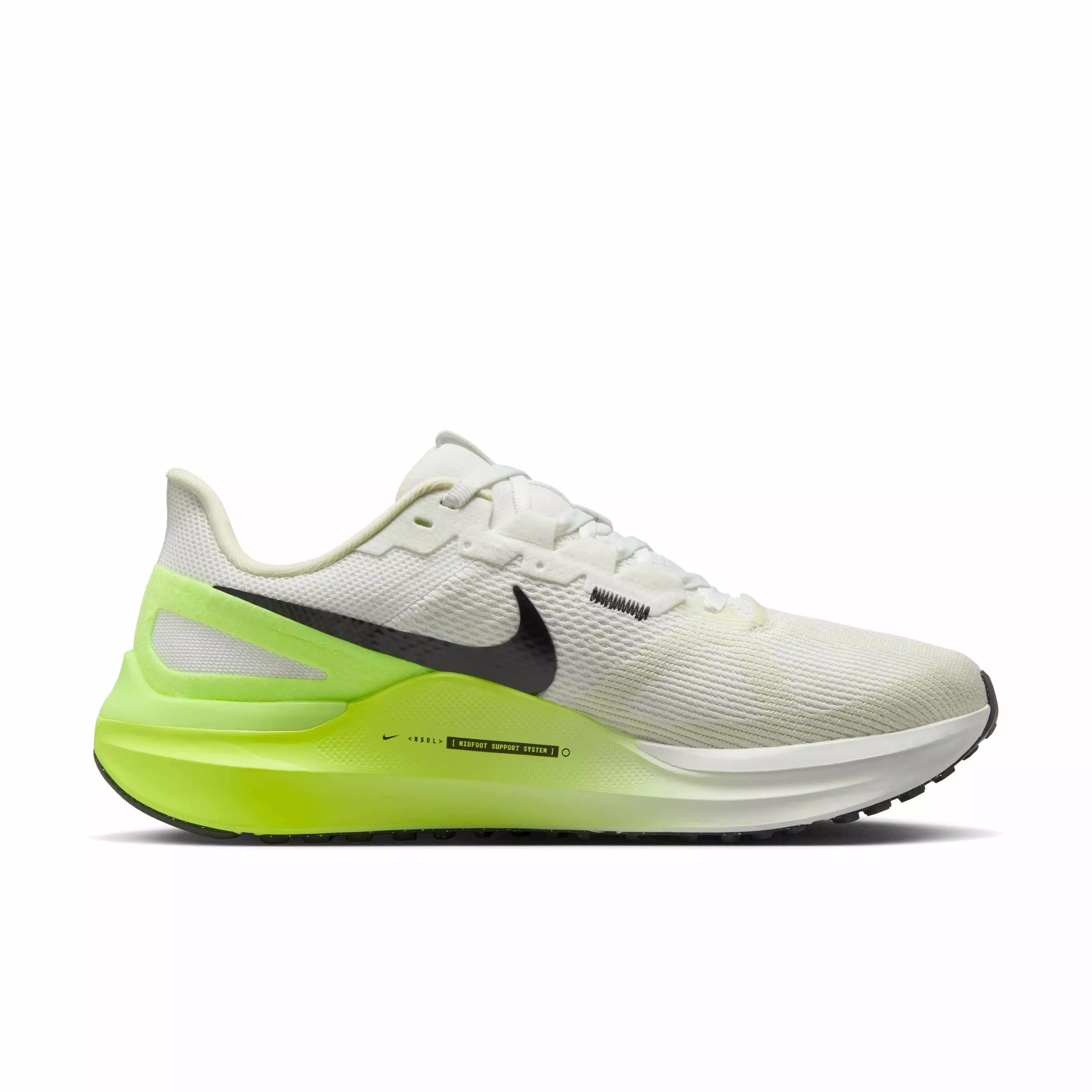 Nike Structure 25 "Summit White/Volt/Coconut Milk/Black" Women's Running Shoe - WHITE/VOLT/MILK/BLACK