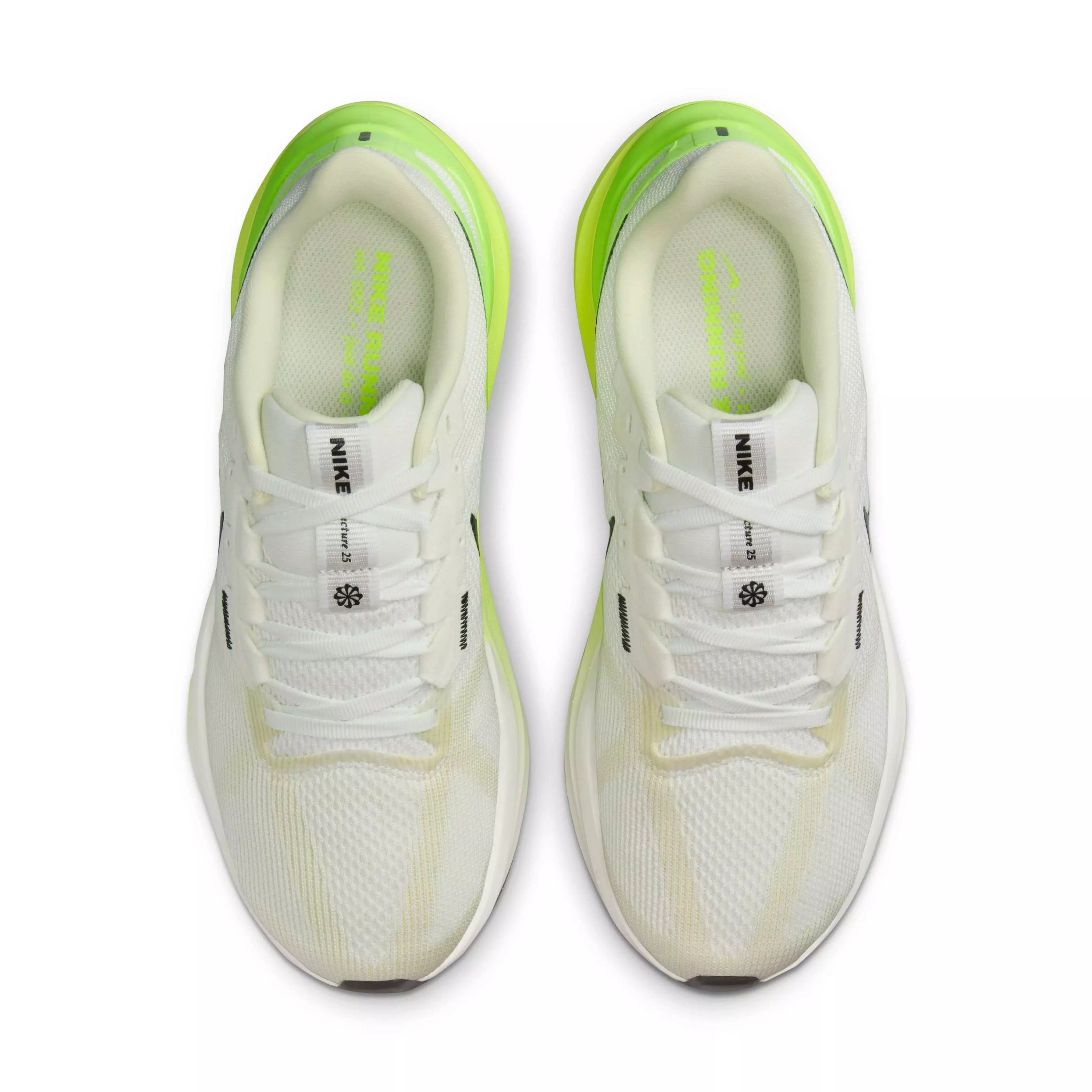 Nike Structure 25 "Summit White/Volt/Coconut Milk/Black" Women's Running Shoe - WHITE/VOLT/MILK/BLACK