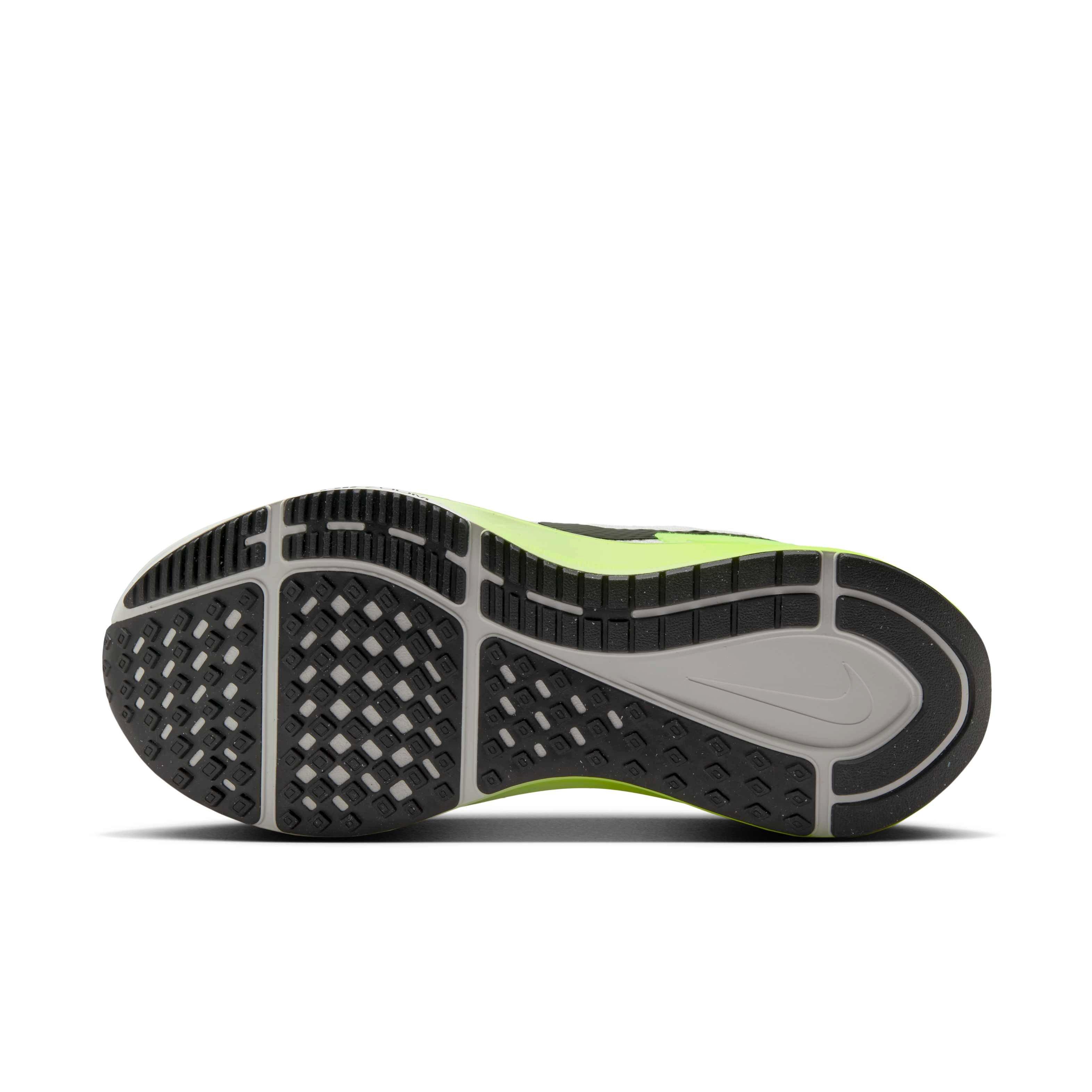 Nike Structure 25 "Summit White/Volt/Coconut Milk/Black" Women's Running Shoe - WHITE/VOLT/MILK/BLACK Thumbnail View 6