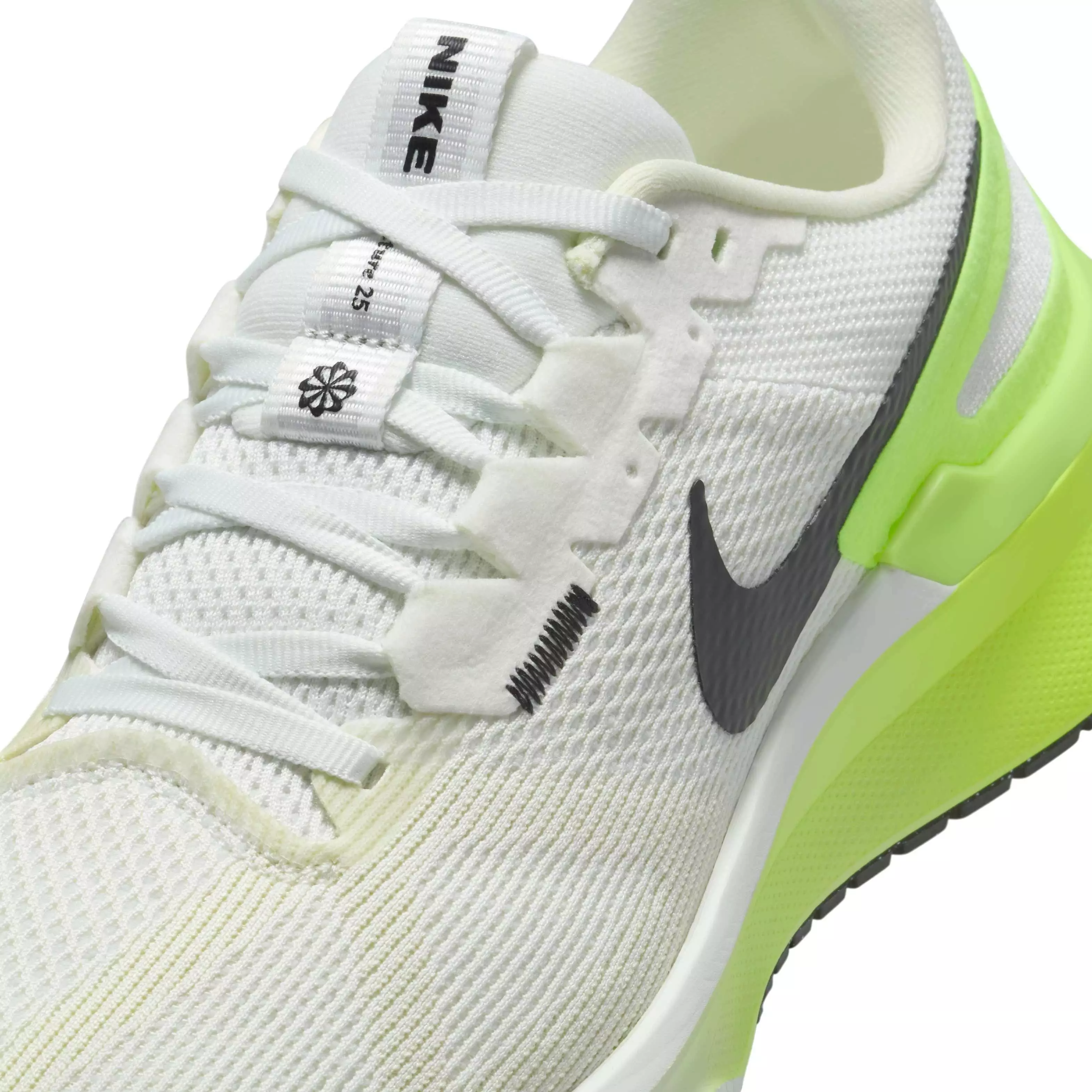 Nike Structure 25 "Summit White/Volt/Coconut Milk/Black" Women's Running Shoe - WHITE/VOLT/MILK/BLACK