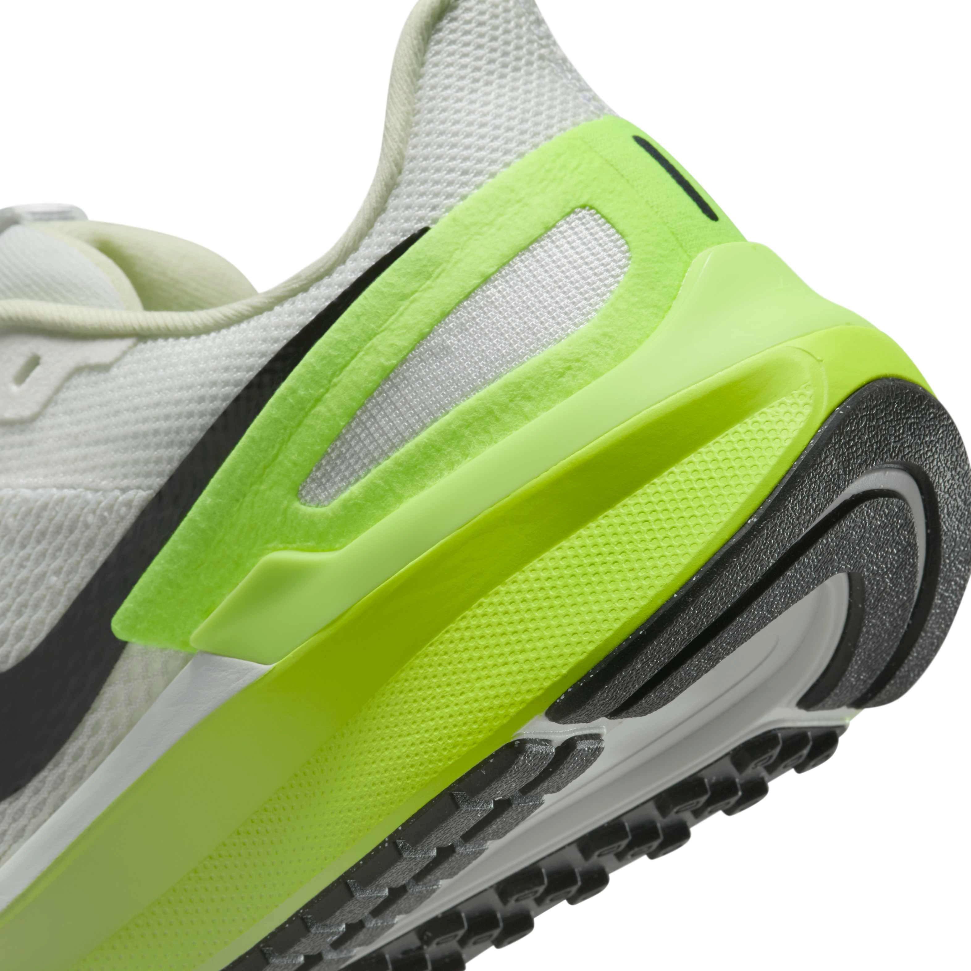 Nike Structure 25 "Summit White/Volt/Coconut Milk/Black" Women's Running Shoe - WHITE/VOLT/MILK/BLACK Thumbnail View 8