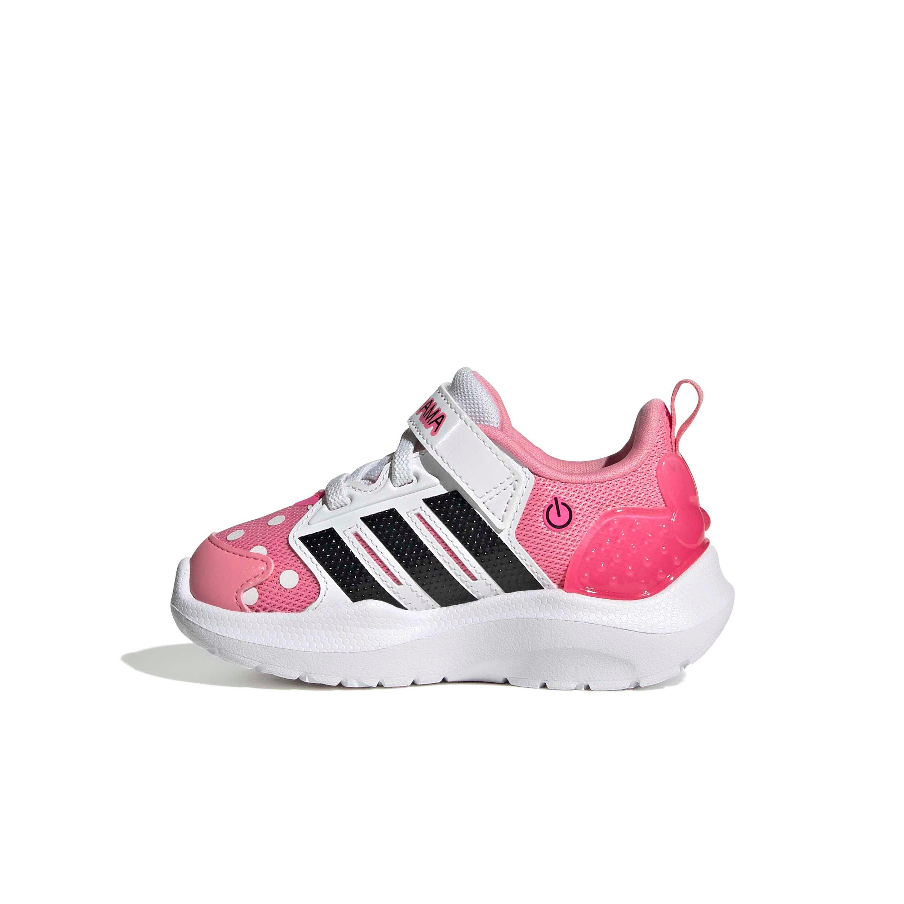 adidas Disney Lightorama Minnie Mouse "Bliss Pink/Core Black/Lucid Pink" Infant Girls' Shoe - PINK/BLACK/PINK Thumbnail View 2