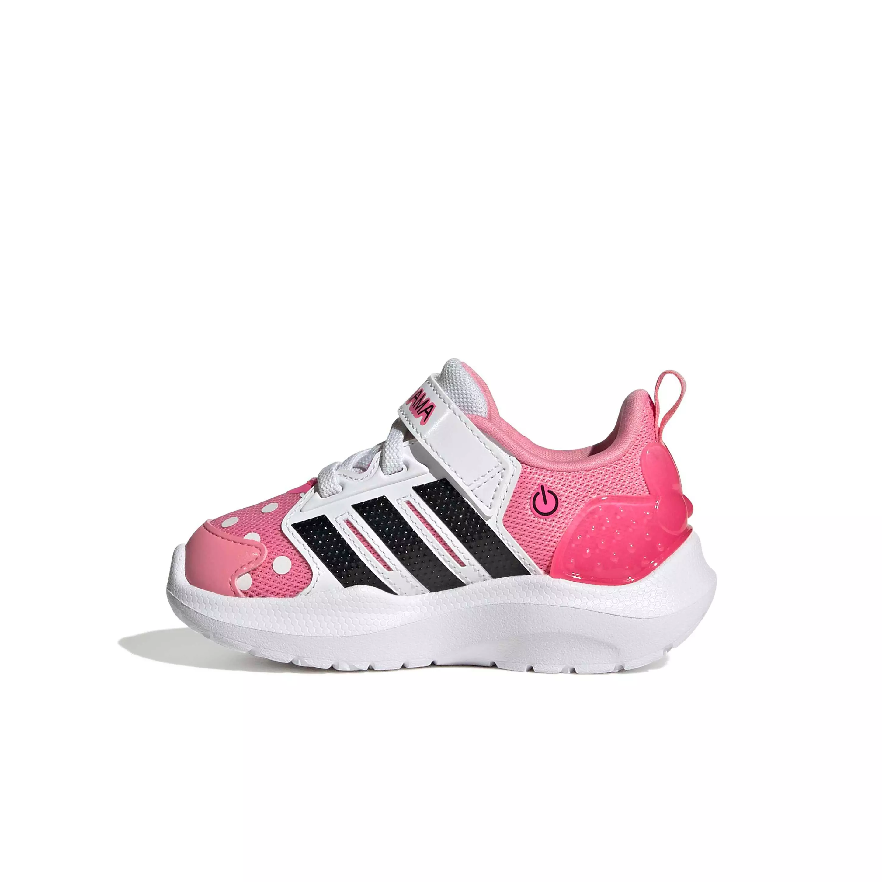 adidas Disney Lightorama Minnie Mouse "Bliss Pink/Core Black/Lucid Pink" Infant Girls' Shoe - PINK/BLACK/PINK