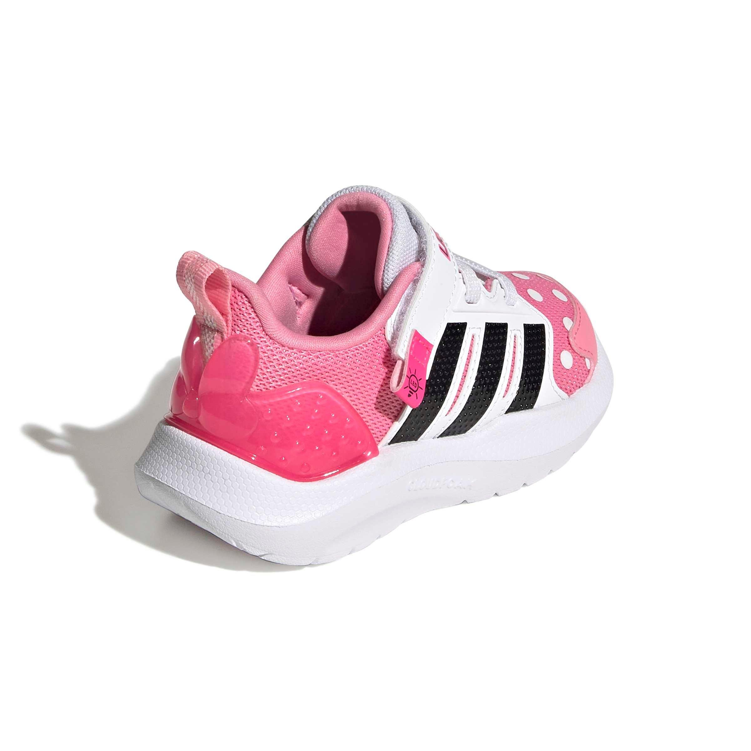 adidas Disney Lightorama Minnie Mouse "Bliss Pink/Core Black/Lucid Pink" Infant Girls' Shoe - PINK/BLACK/PINK Thumbnail View 4