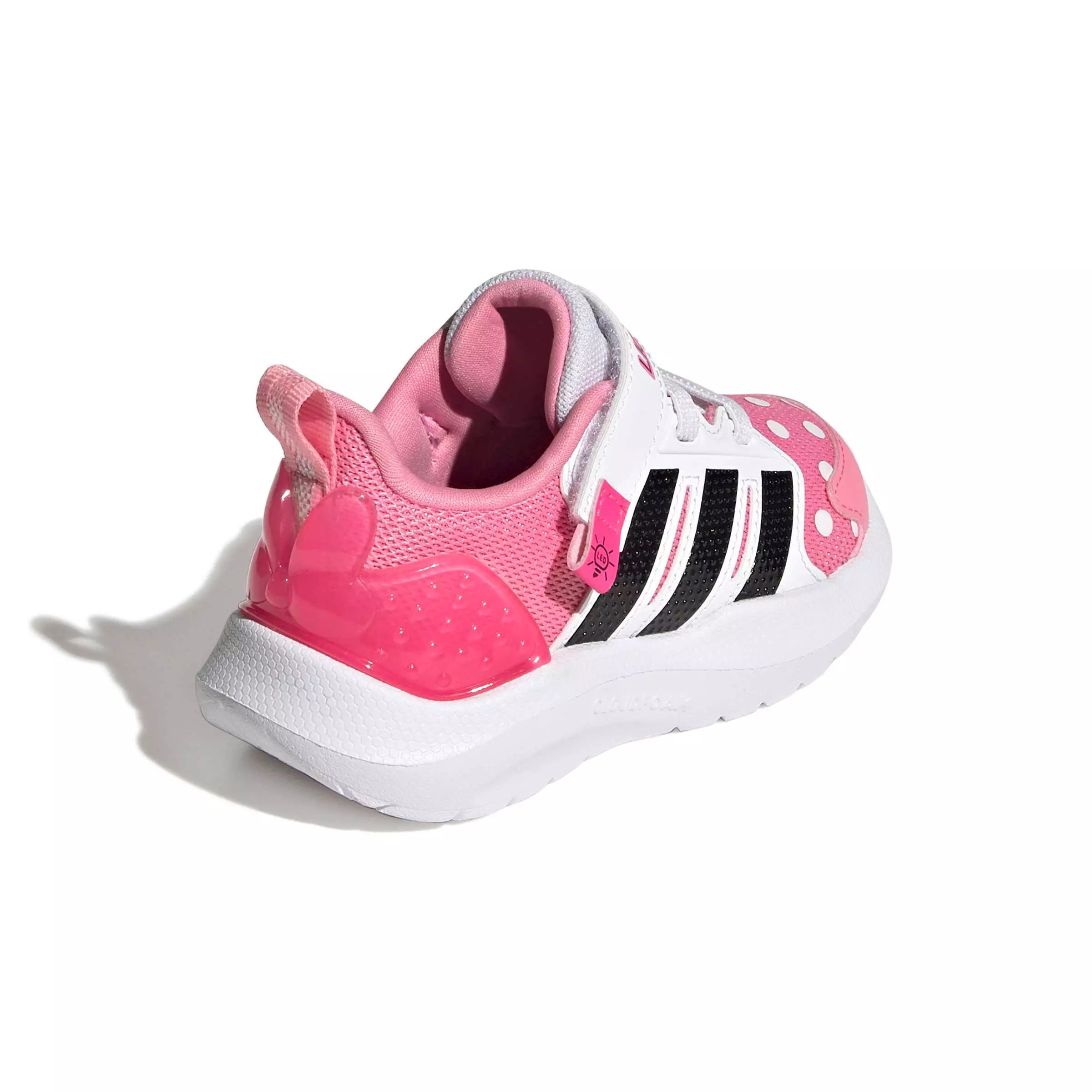 adidas Disney Lightorama Minnie Mouse "Bliss Pink/Core Black/Lucid Pink" Infant Girls' Shoe - PINK/BLACK/PINK