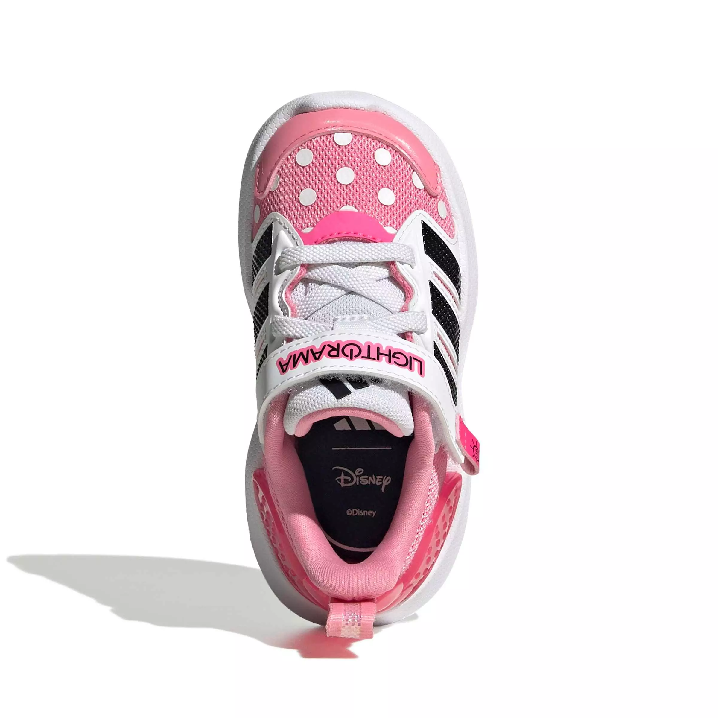 adidas Disney Lightorama Minnie Mouse "Bliss Pink/Core Black/Lucid Pink" Infant Girls' Shoe - PINK/BLACK/PINK