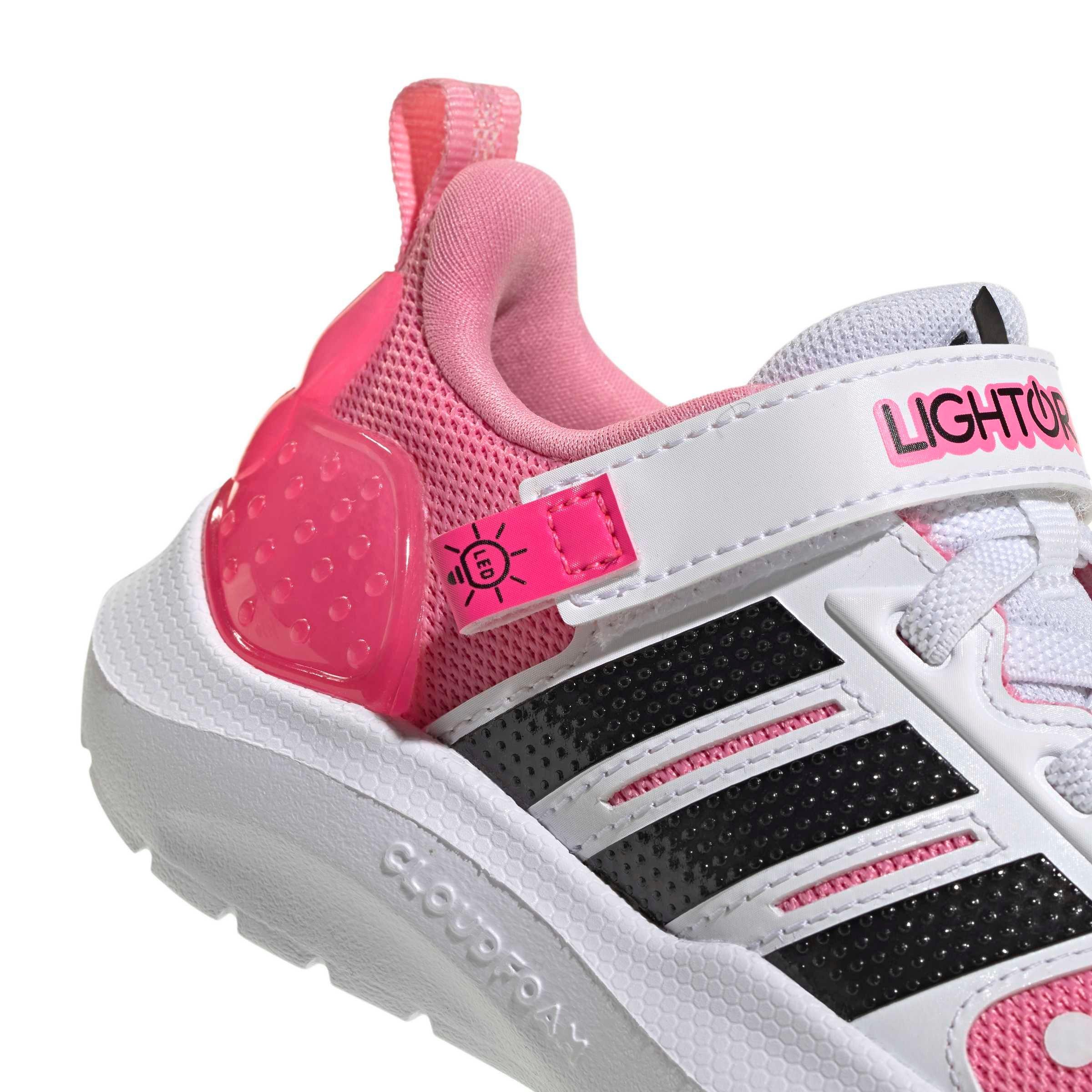 adidas Disney Lightorama Minnie Mouse "Bliss Pink/Core Black/Lucid Pink" Infant Girls' Shoe - PINK/BLACK/PINK Thumbnail View 8