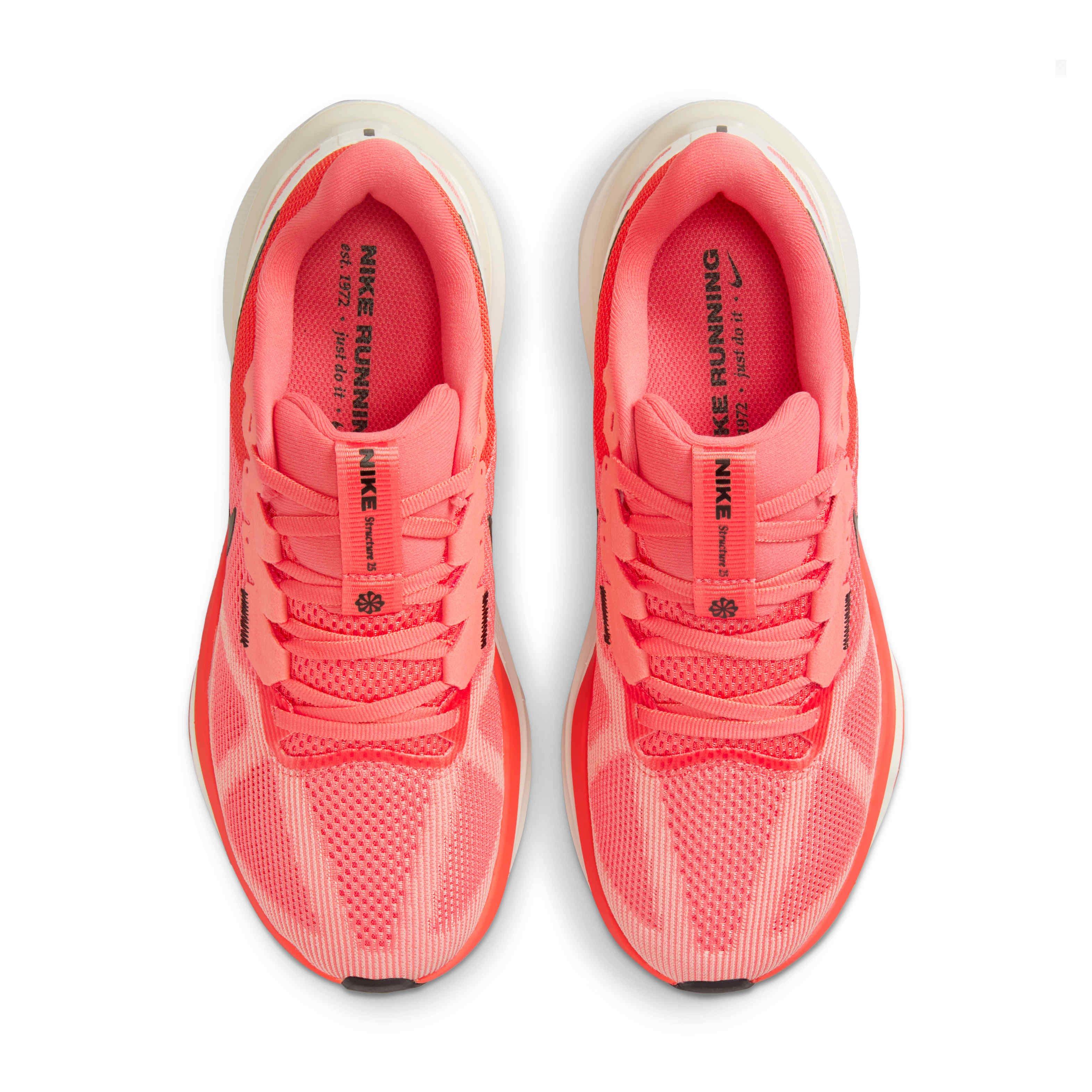 Nike Structure 25 "Magic Ember/Sail/Apricot Agate/White" Women's Running Shoe - EMBER/SAIL/APRICOT/WHITE Thumbnail View 4