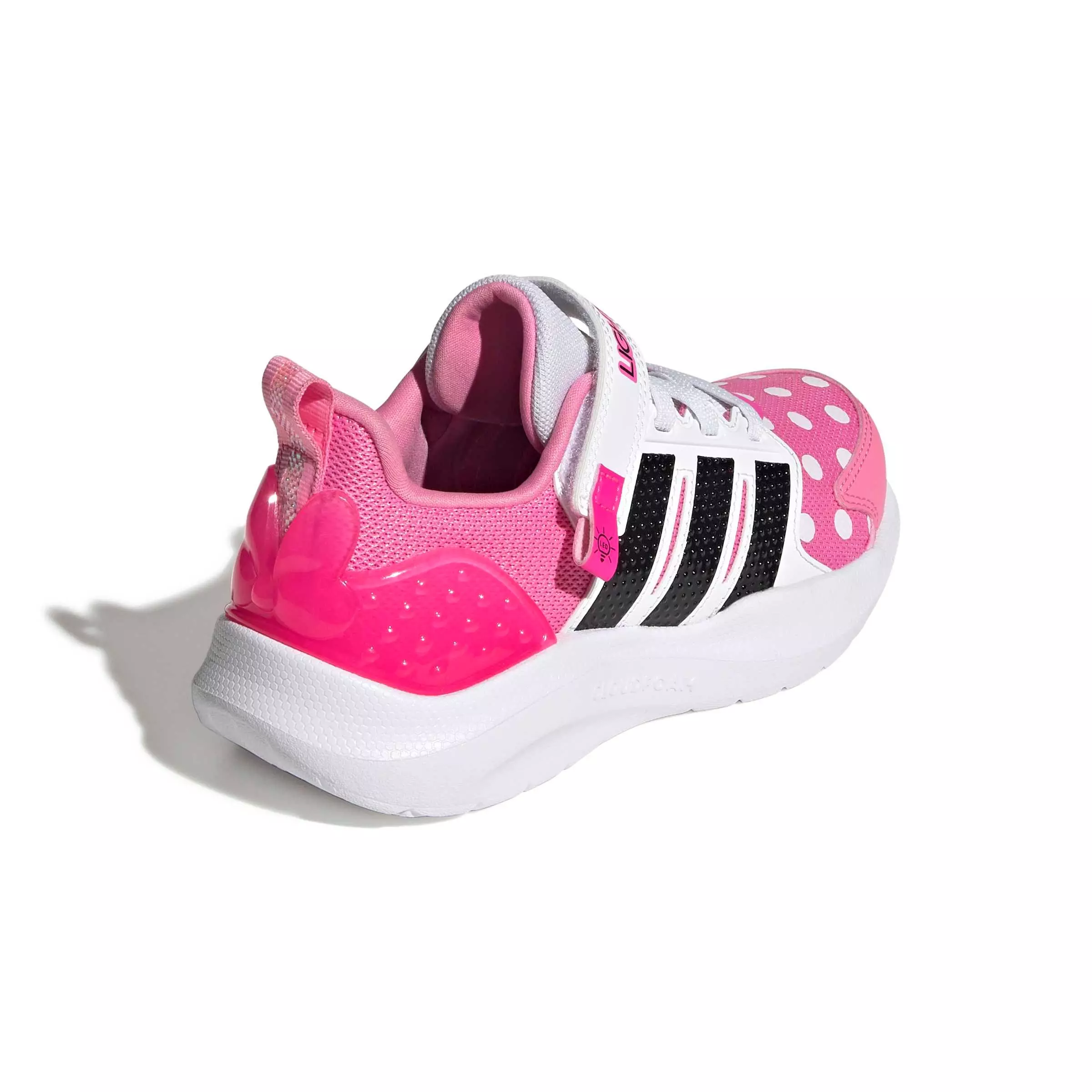 adidas Disney Lightorama Minnie Mouse "Bliss Pink/Core Black/Lucid Pink" Preschool Girls' Shoe - PINK/BLACK/PINK