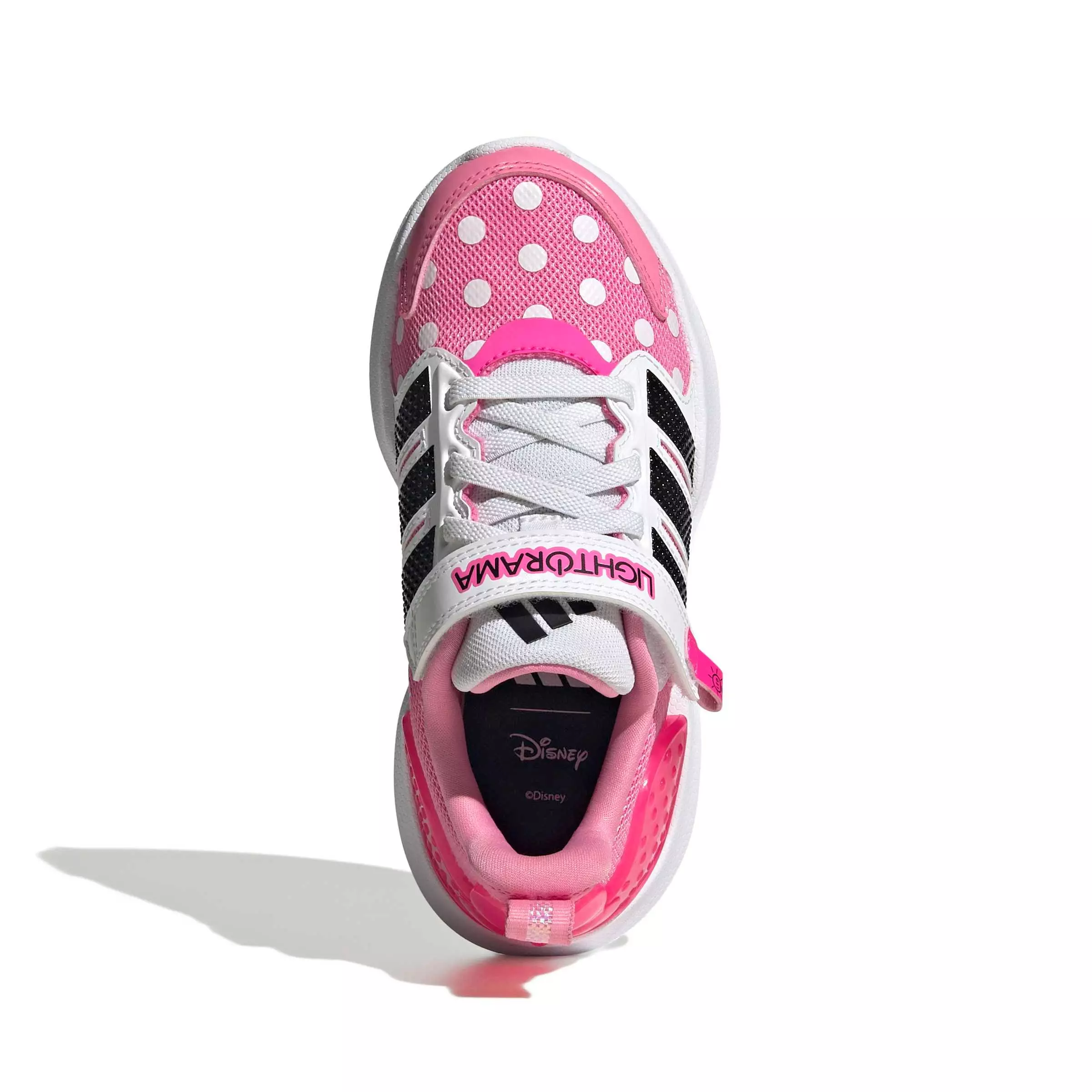 adidas Disney Lightorama Minnie Mouse "Bliss Pink/Core Black/Lucid Pink" Preschool Girls' Shoe - PINK/BLACK/PINK