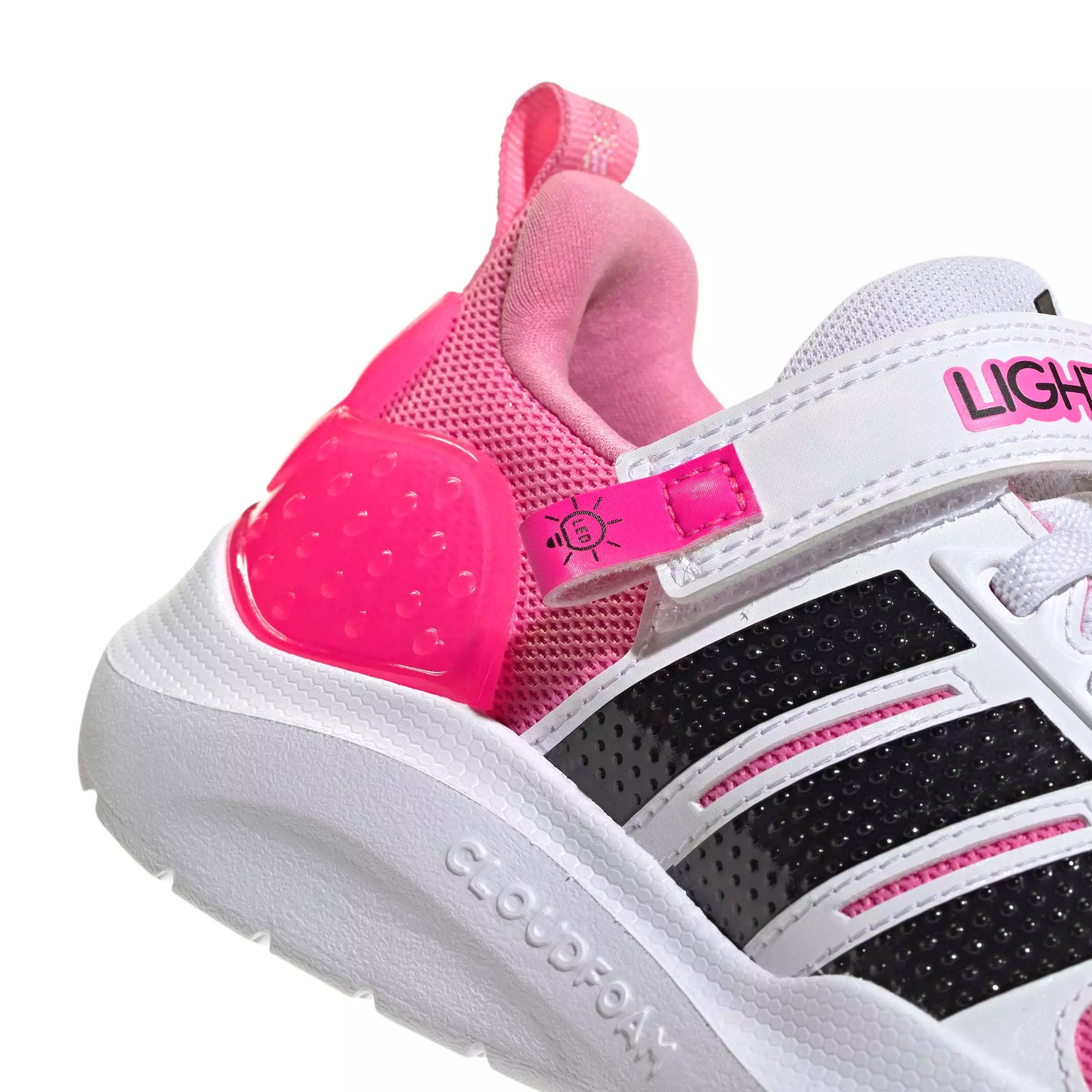 adidas Disney Lightorama Minnie Mouse "Bliss Pink/Core Black/Lucid Pink" Preschool Girls' Shoe - PINK/BLACK/PINK