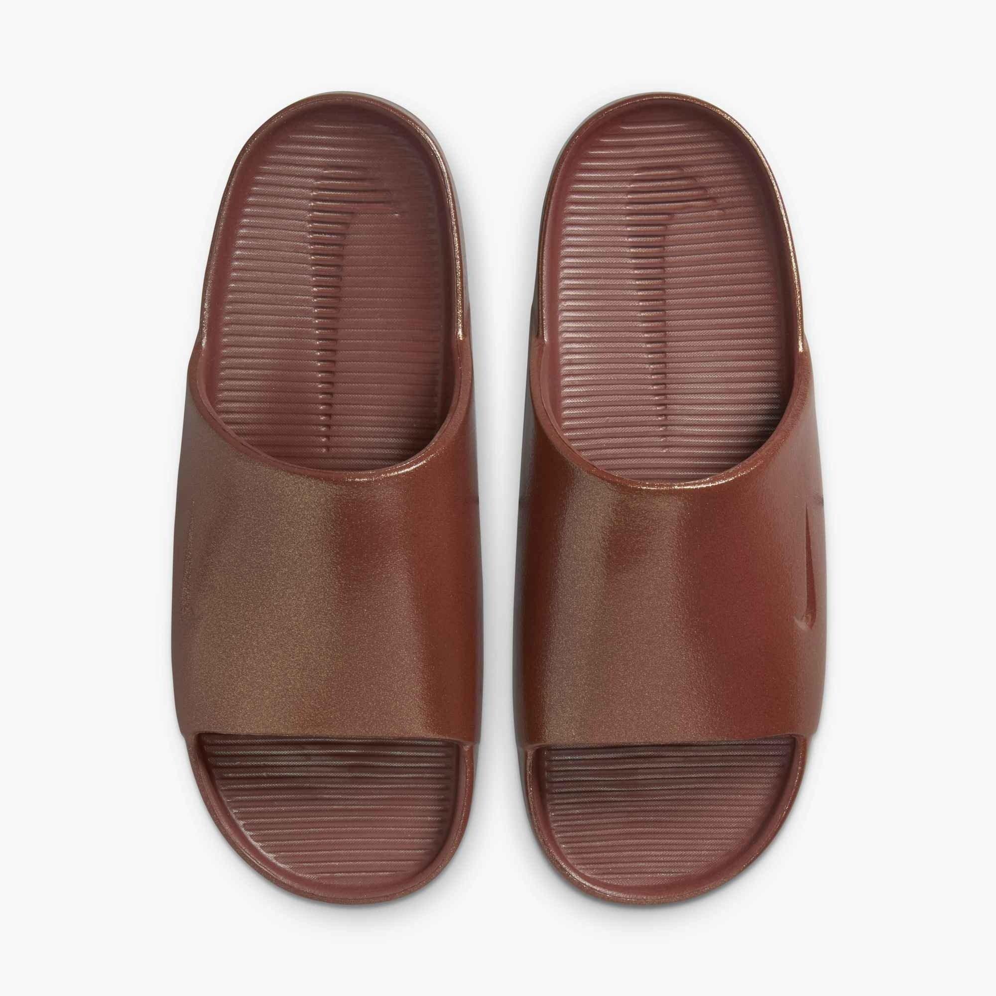 Nike Calm Print "Red Sepia/Red Sepia" Women's Slide - SEPIA/SEPIA Thumbnail View 3