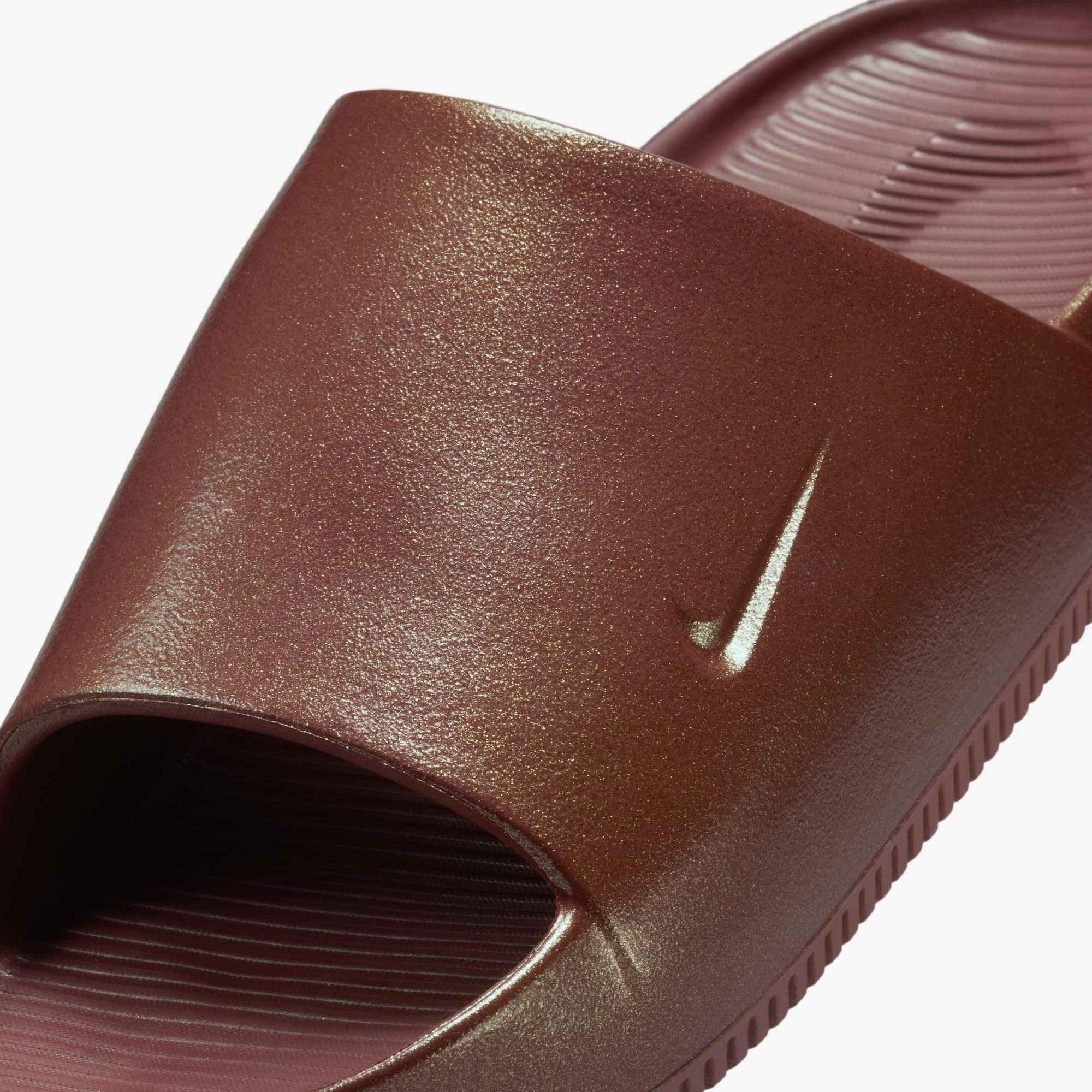 Nike Calm Print "Red Sepia/Red Sepia" Women's Slide - SEPIA/SEPIA Thumbnail View 5