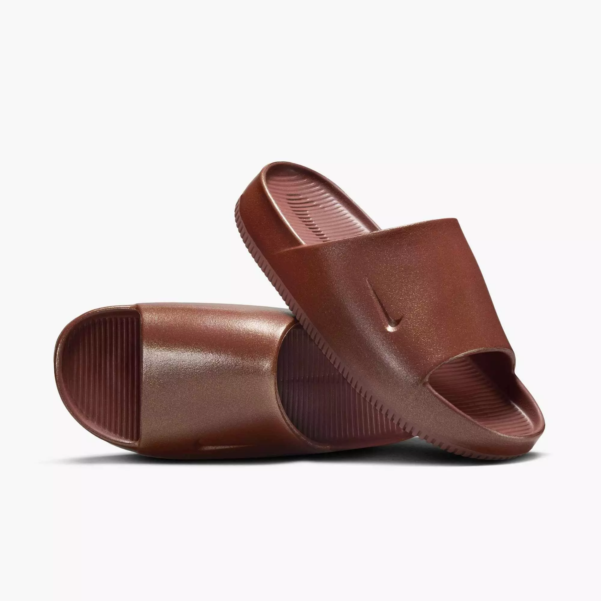 Nike Calm Print "Red Sepia/Red Sepia" Women's Slide - SEPIA/SEPIA