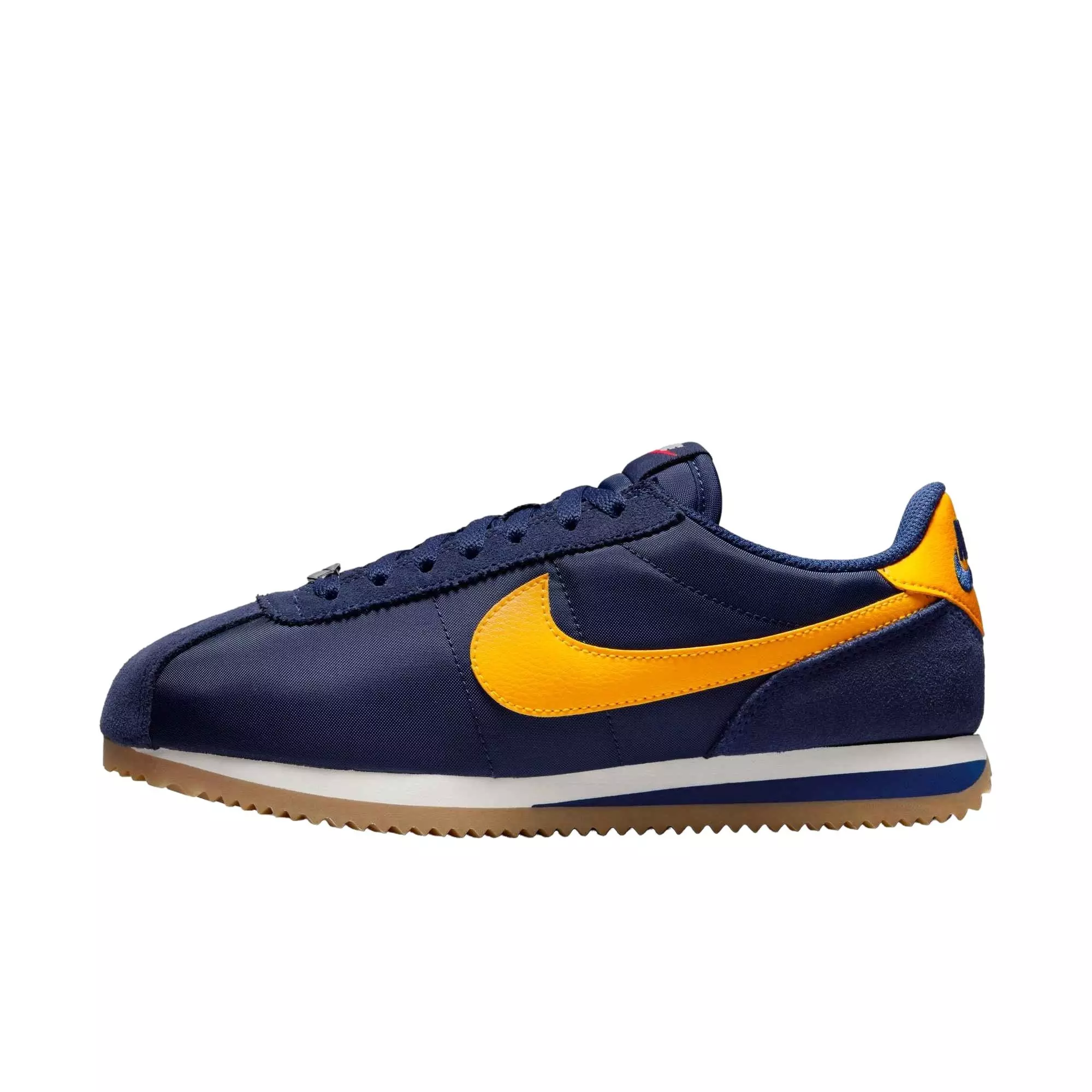 Nike Cortez Textile "Midnight Navy/Blue Void/Sail/University Gold" Women's Shoe - NAVY/BLUE/SAIL/GOLD