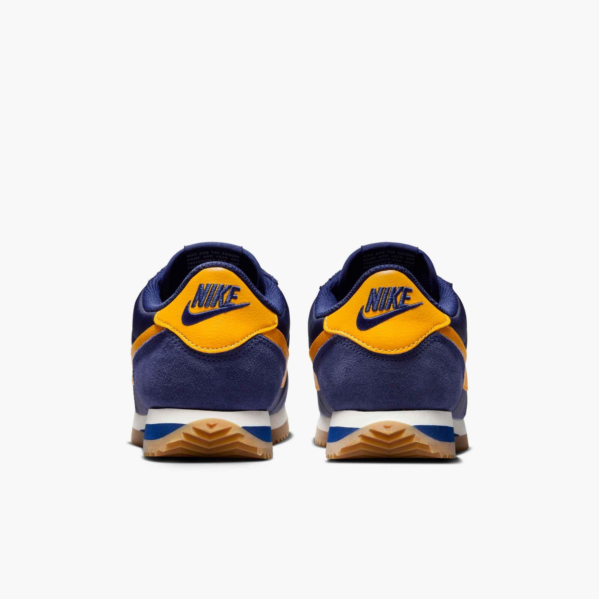Nike Cortez Textile "Midnight Navy/Blue Void/Sail/University Gold" Women's Shoe - NAVY/BLUE/SAIL/GOLD Thumbnail View 5