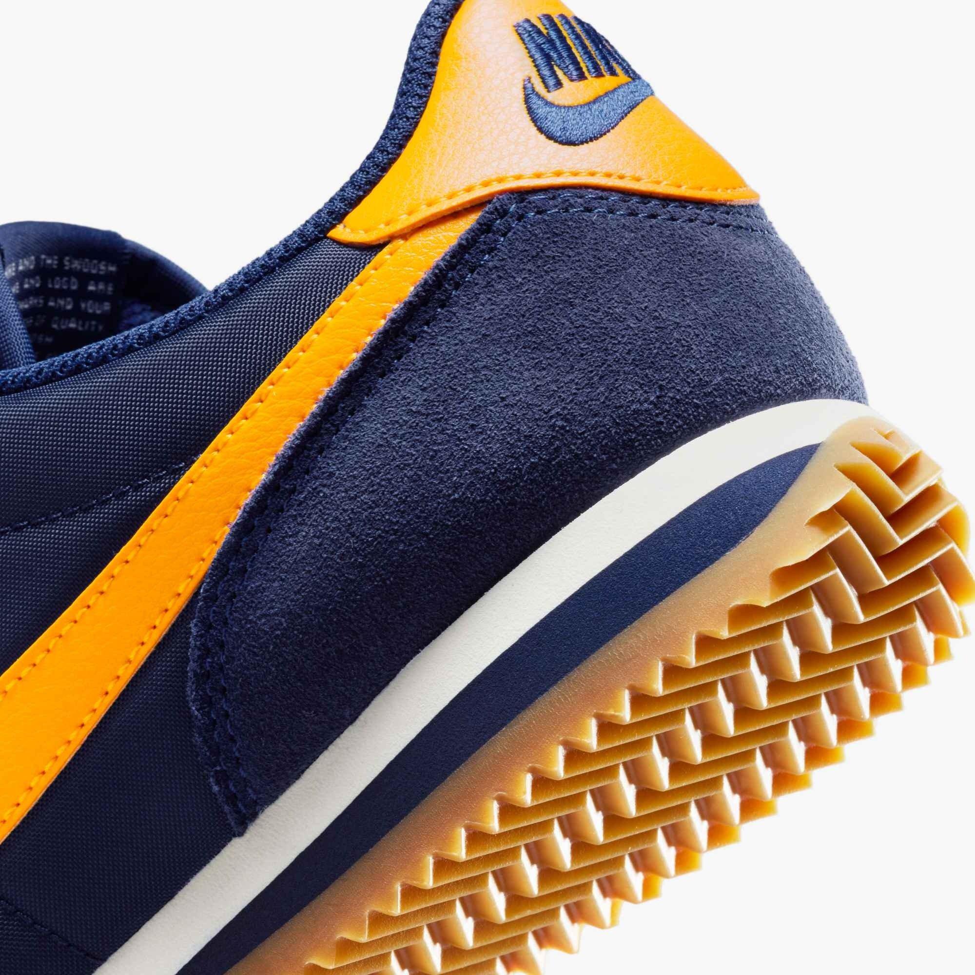 Nike Cortez Textile "Midnight Navy/Blue Void/Sail/University Gold" Women's Shoe - NAVY/BLUE/SAIL/GOLD Thumbnail View 7