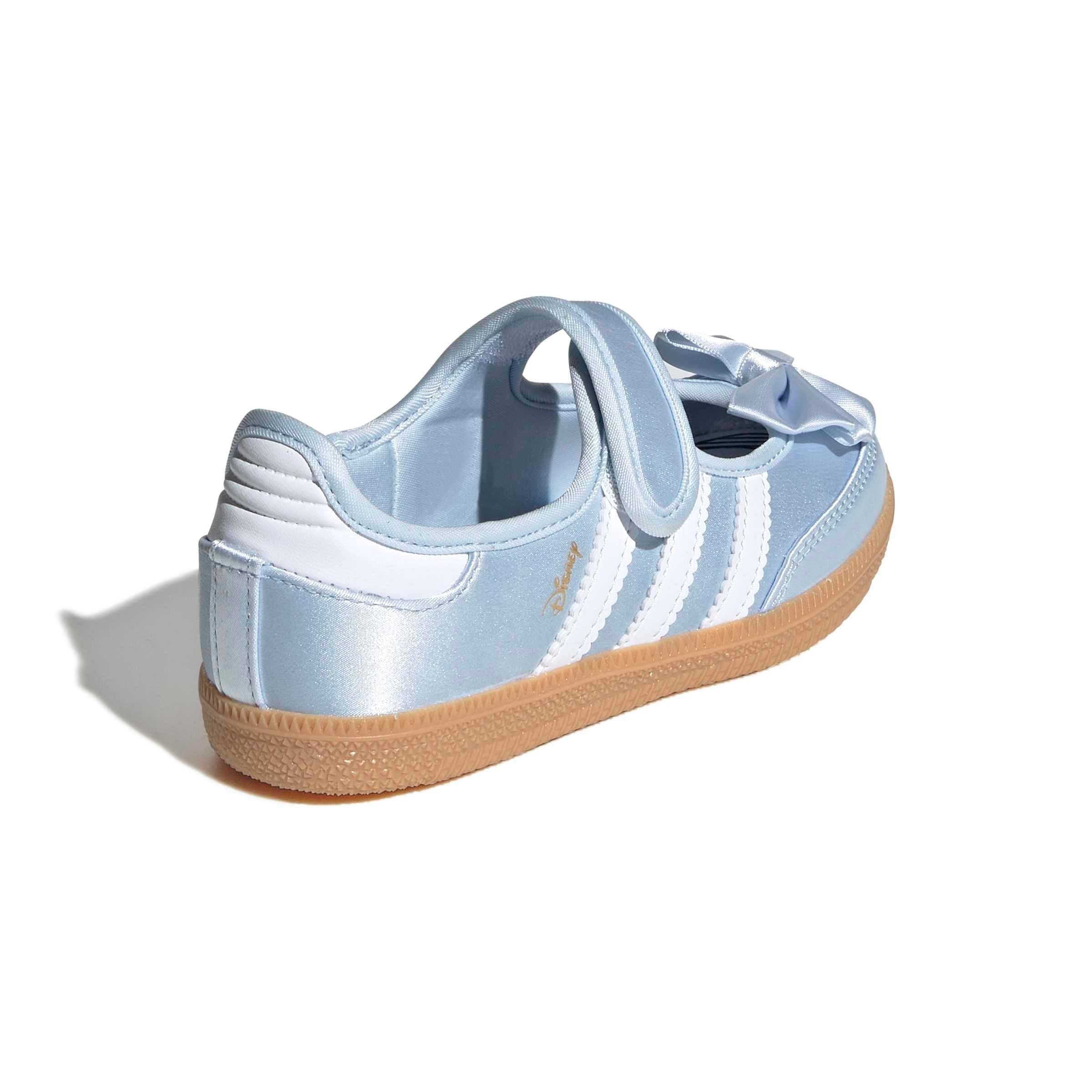 adidas Originals Disney Samba Jane Preschool Girls' "Crystal Sky/Ftwr White/Gum 3" Shoe