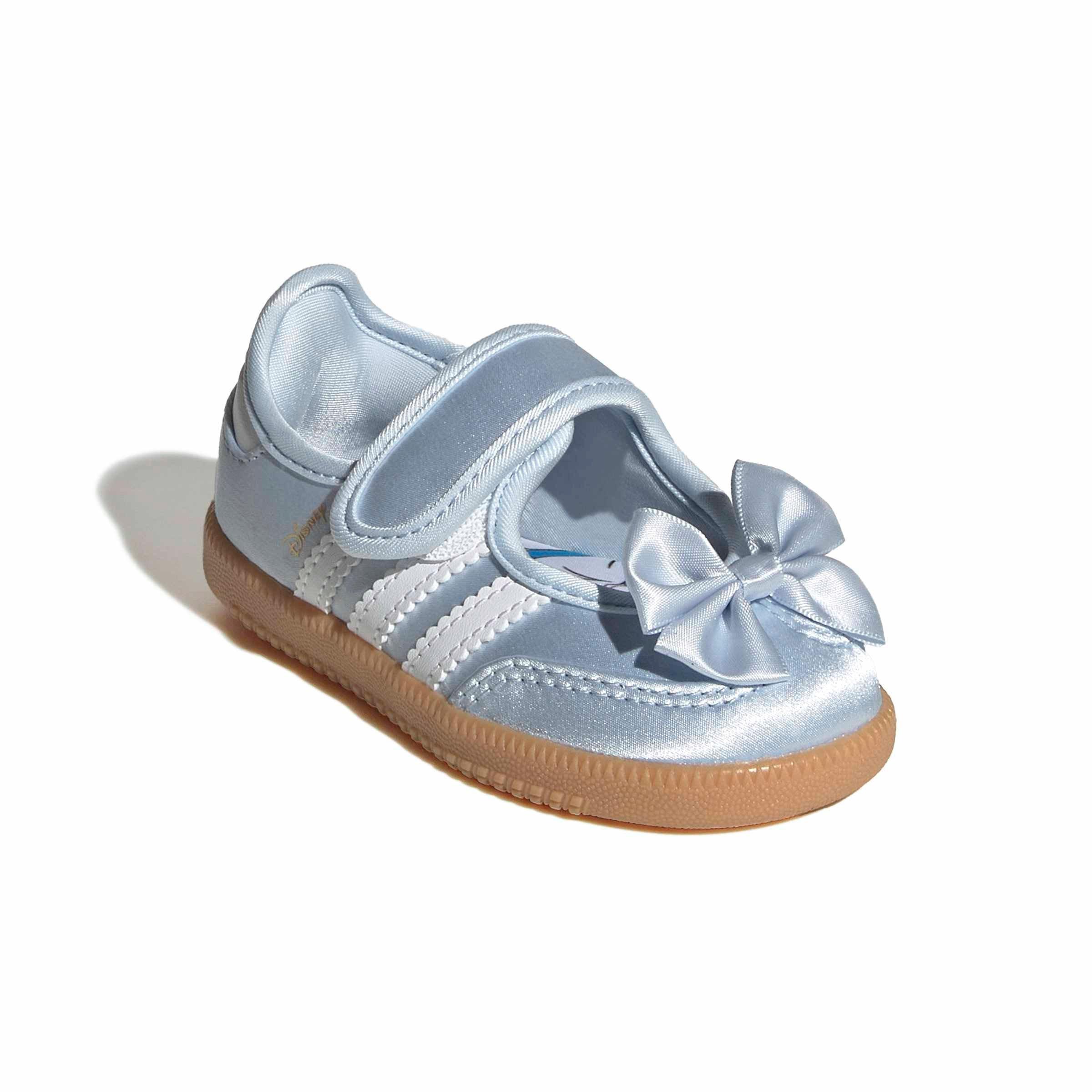adidas Originals Disney Samba Jane Infant Girls' "Crystal Sky/Ftwr White/Gum 3" Shoe