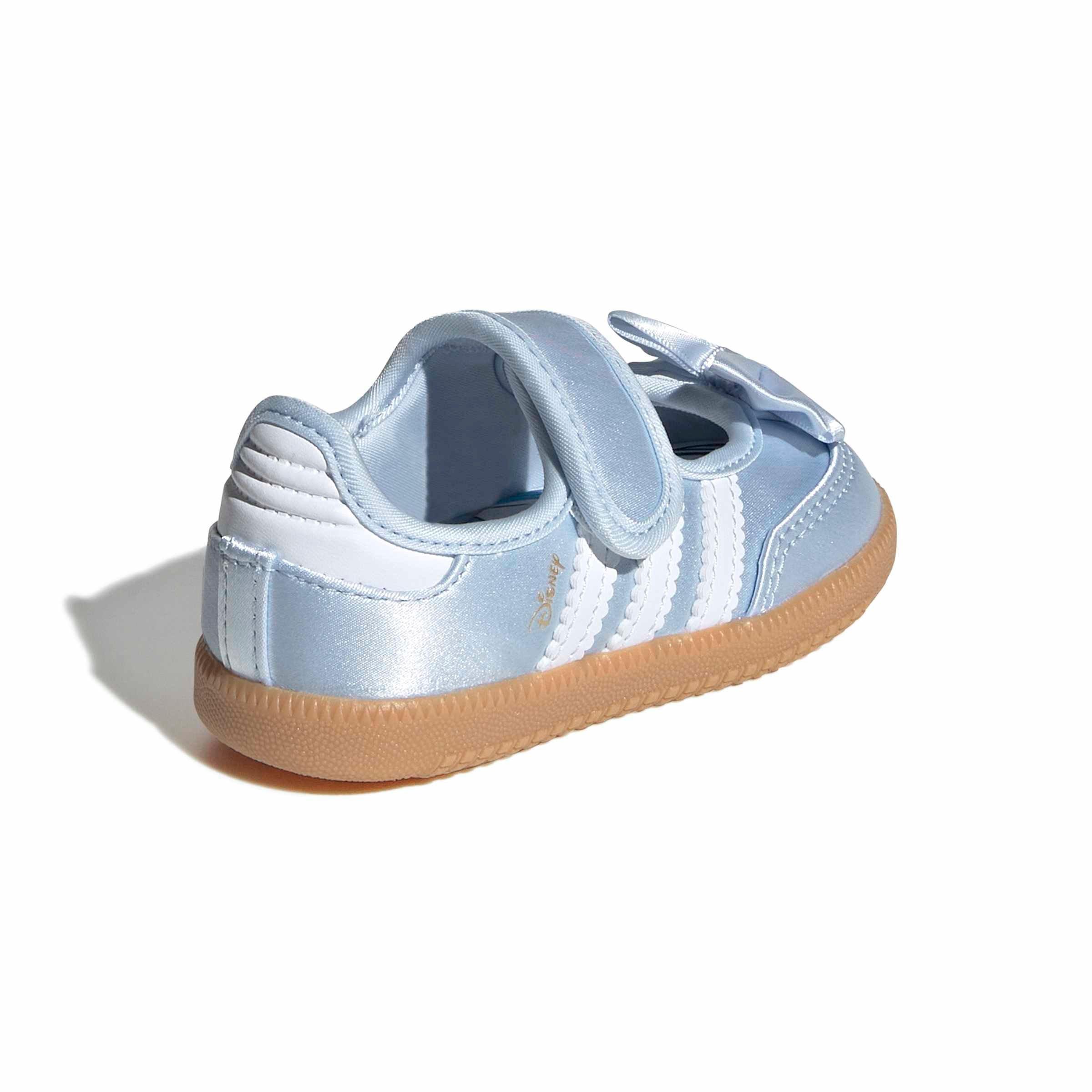 adidas Originals Disney Samba Jane Infant Girls' "Crystal Sky/Ftwr White/Gum 3" Shoe