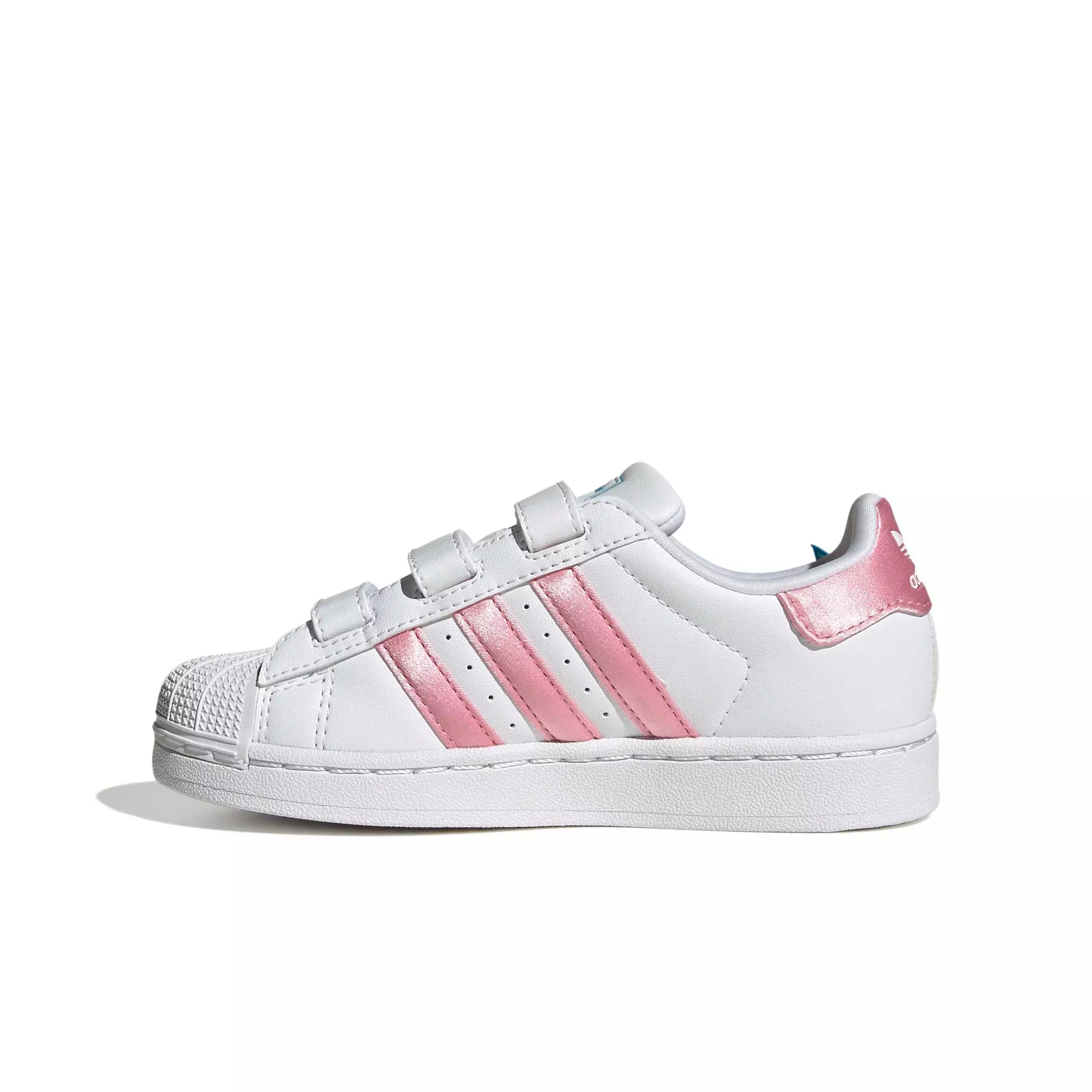 adidas Originals Disney Superstar II CC "White/Light Pink/Lucid Aquamarine" Preschool Girls' Shoe - WHITE/LT PINK/AQUAMARINE