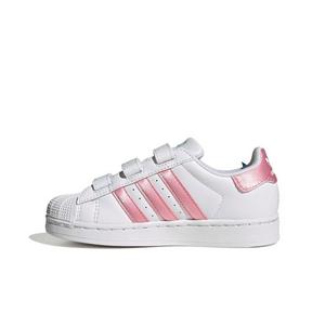 adidas Originals Disney Superstar II CC "White/Light Pink/Lucid Aquamarine" Preschool Girls' Shoe