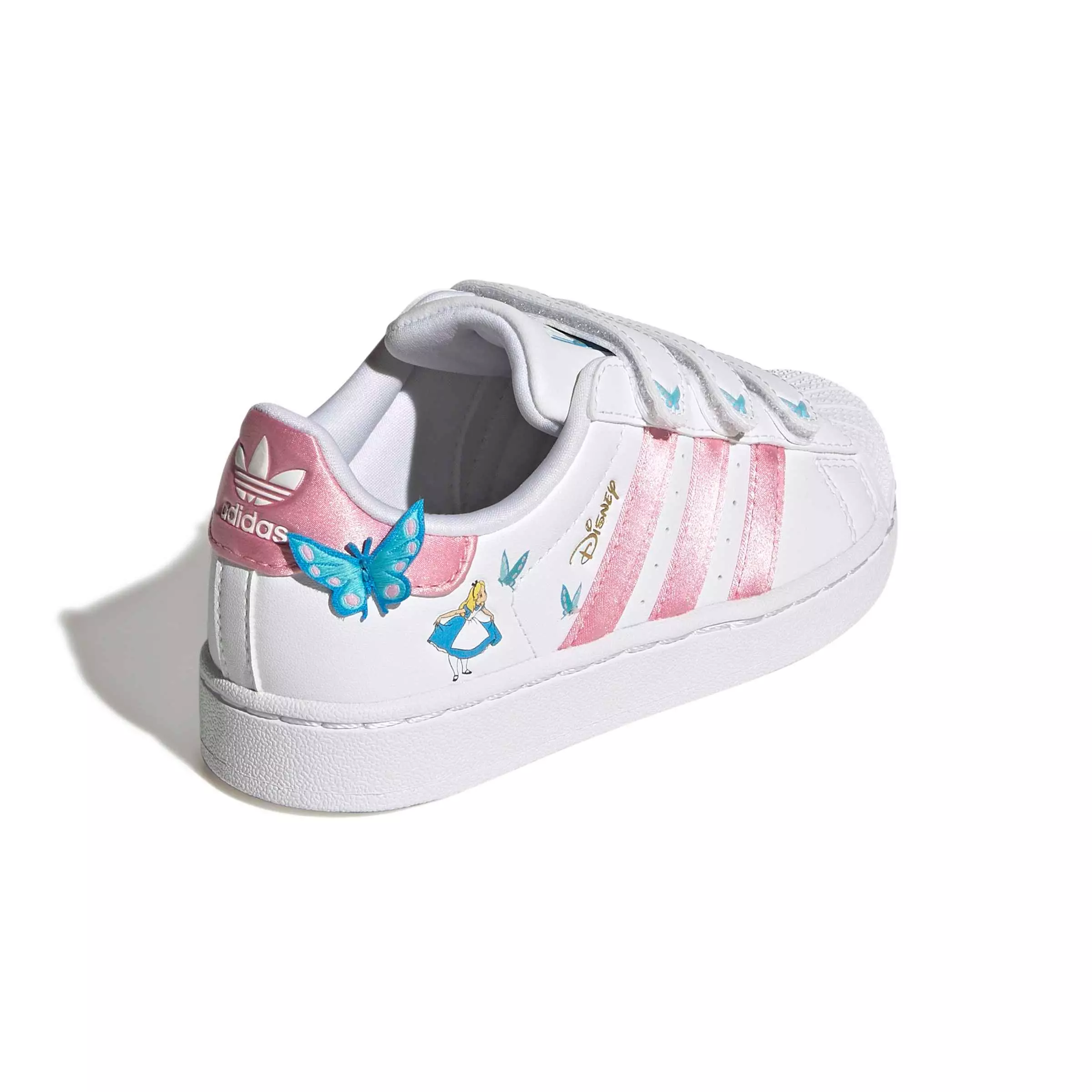 adidas Originals Disney Superstar II CC "White/Light Pink/Lucid Aquamarine" Preschool Girls' Shoe - WHITE/LT PINK/AQUAMARINE