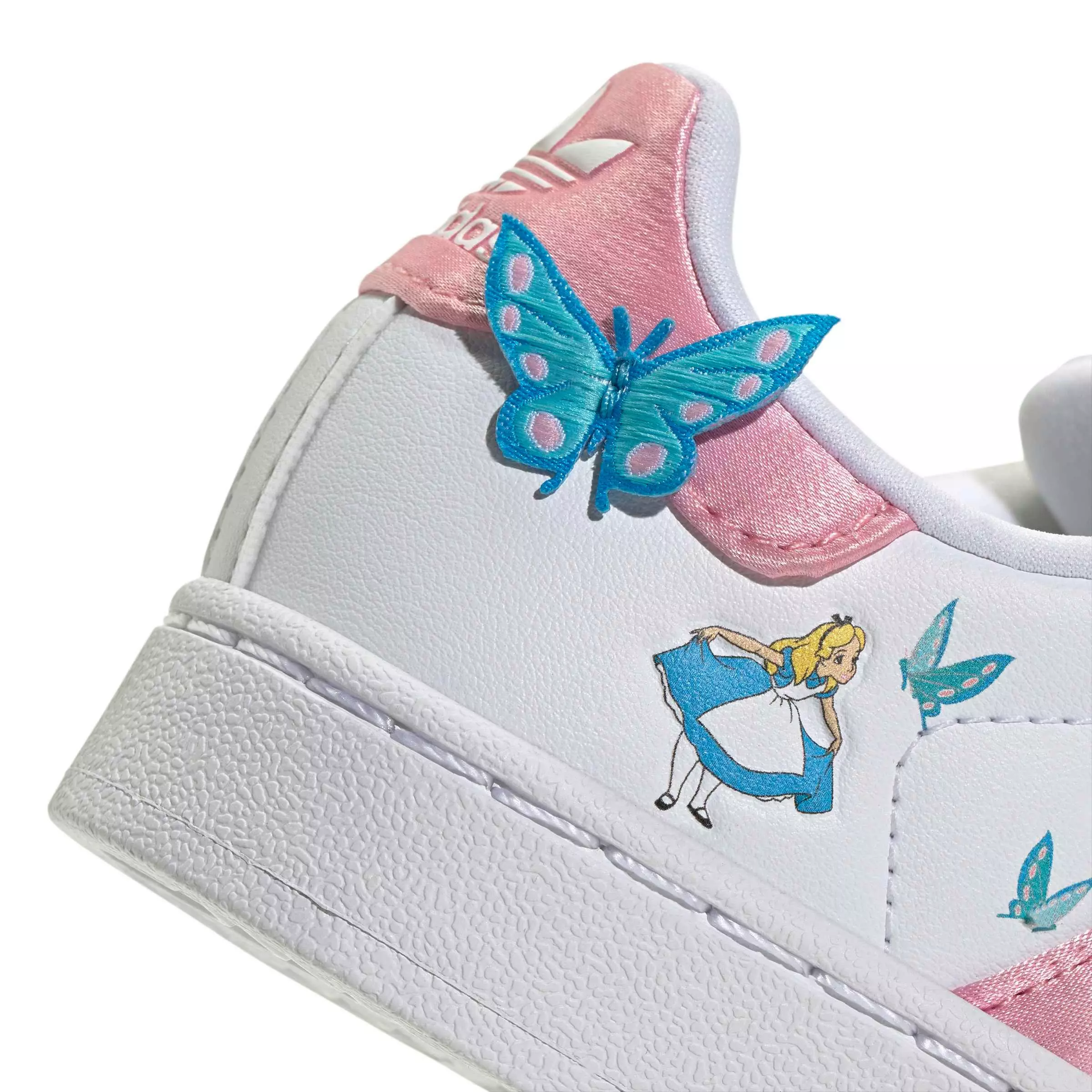 adidas Originals Disney Superstar II CC "White/Light Pink/Lucid Aquamarine" Preschool Girls' Shoe - WHITE/LT PINK/AQUAMARINE