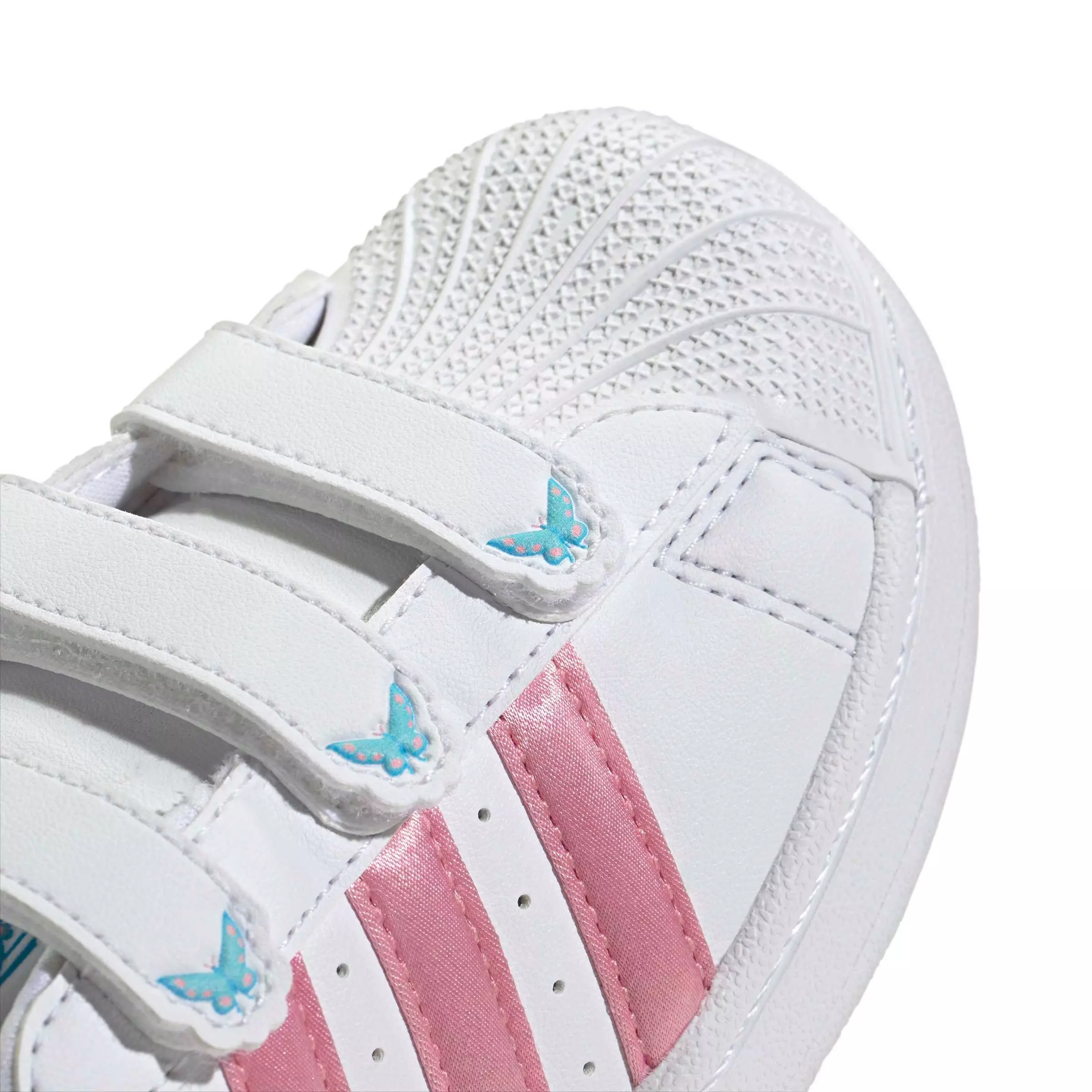 adidas Originals Disney Superstar II CC "White/Light Pink/Lucid Aquamarine" Preschool Girls' Shoe - WHITE/LT PINK/AQUAMARINE