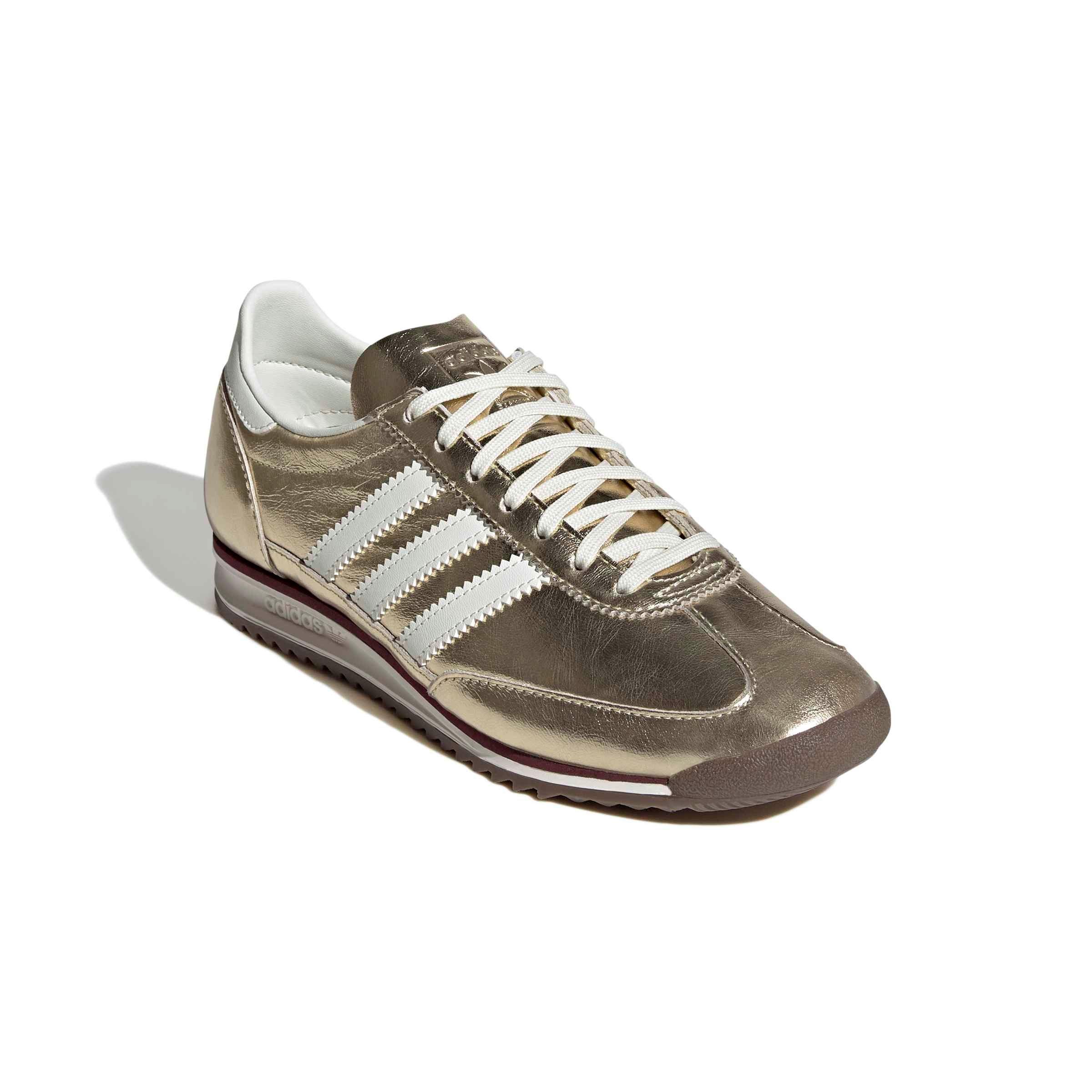 adidas Originals SL 72 OG "Gold Metallic/Off White/Shadow Red" Women's Shoe - GOLD/OFF WHITE/RED