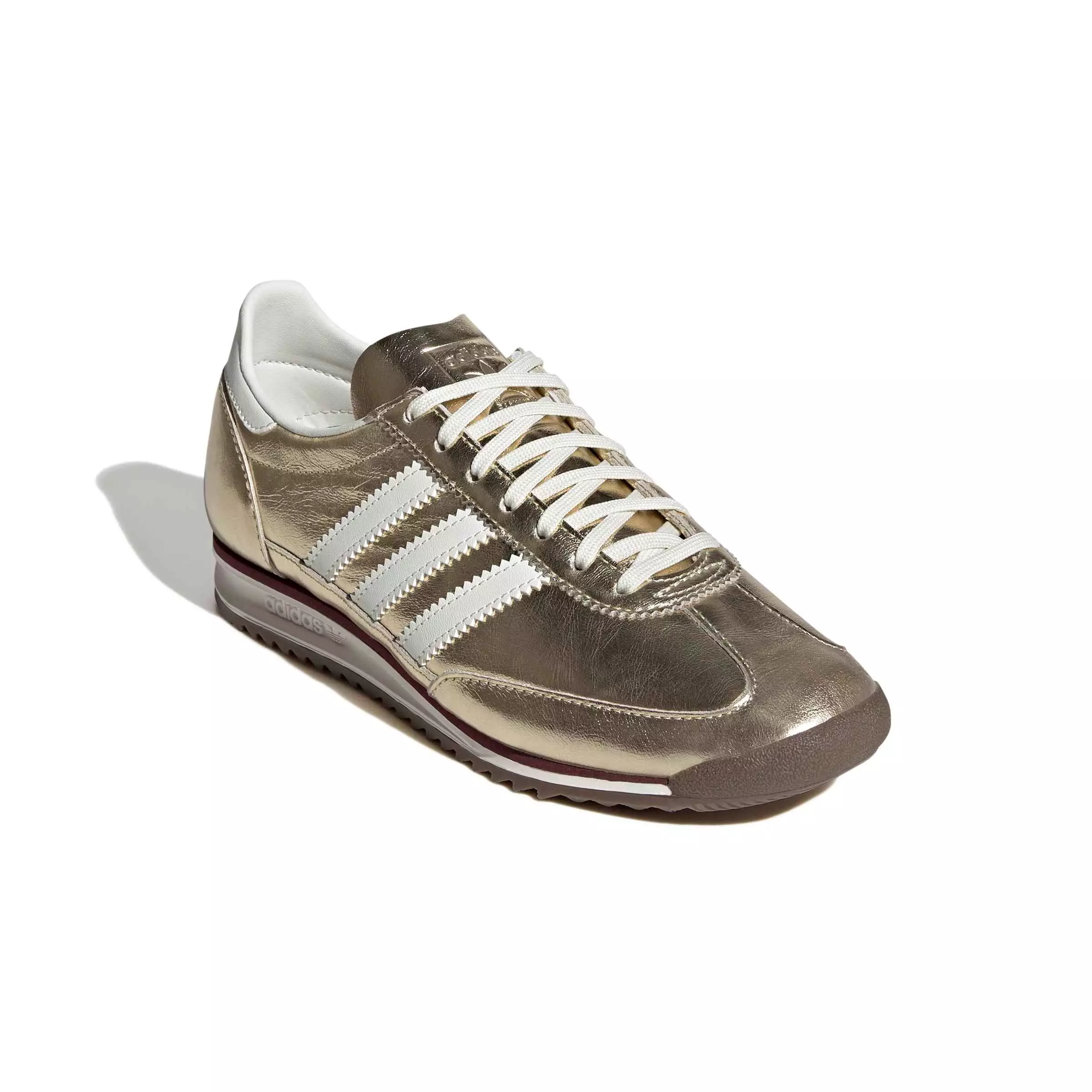 adidas Originals SL 72 OG "Gold Metallic/Off White/Shadow Red" Women's Shoe - GOLD/OFF WHITE/RED