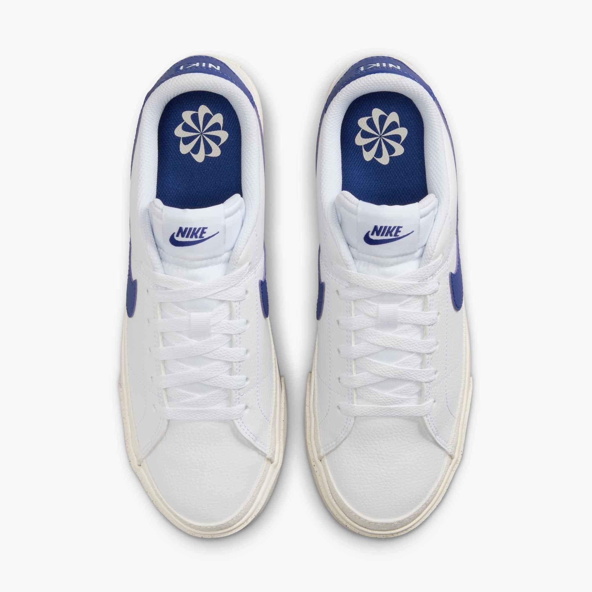 Nike Court Legacy Next Nature "White/Sail/Deep Night" Women's Shoe - WHITE/SAIL/NIGHT Thumbnail View 3