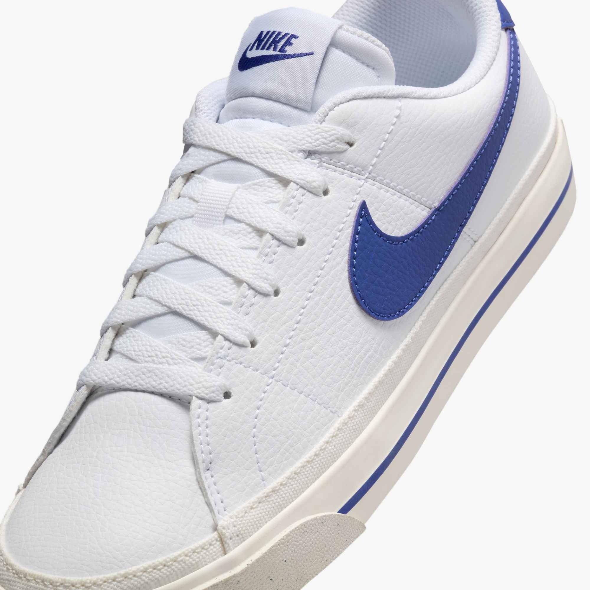 Nike Court Legacy Next Nature "White/Sail/Deep Night" Women's Shoe - WHITE/SAIL/NIGHT Thumbnail View 6