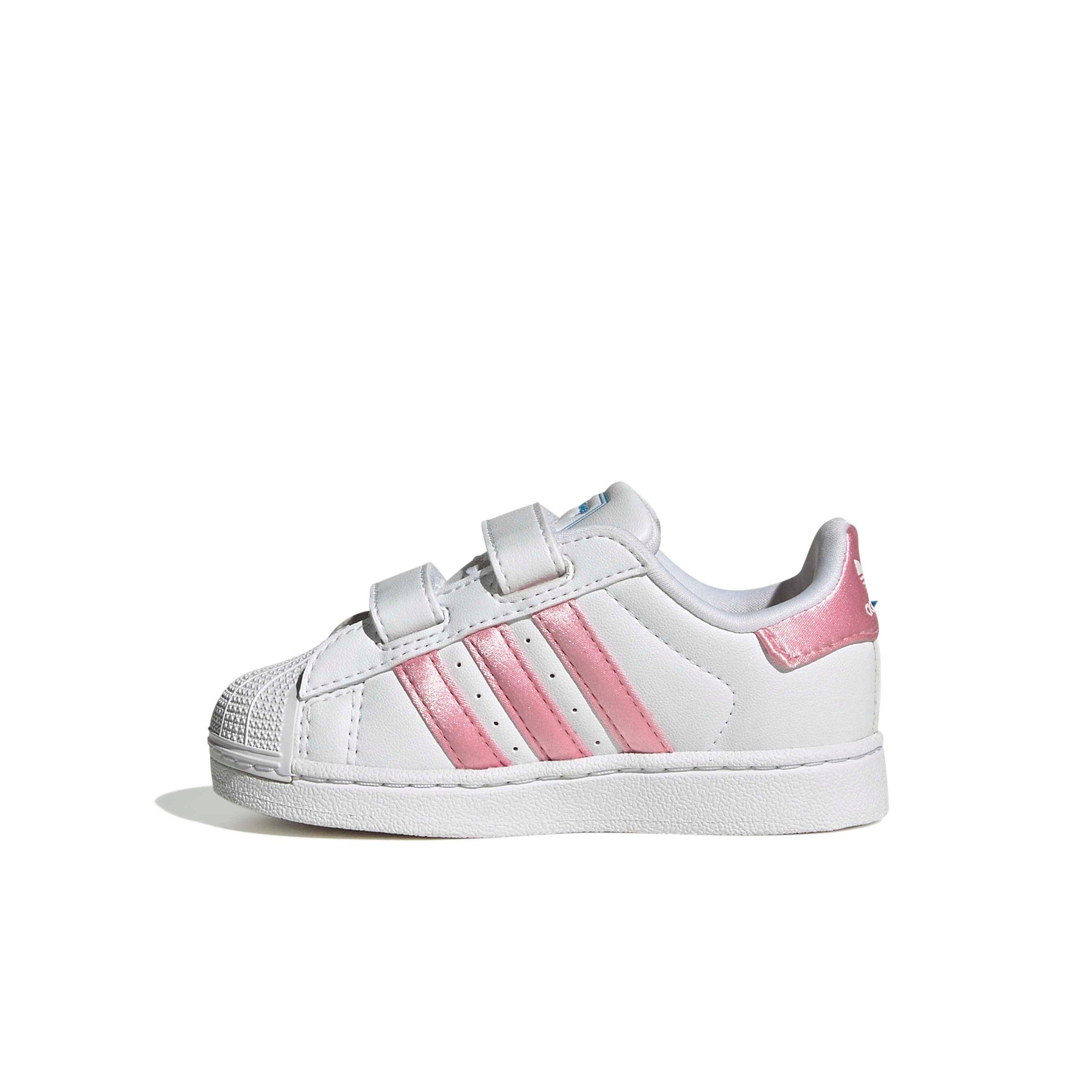 adidas Originals Disney Superstar II CC Infant Girls' "Ftwr White/Light Pink/Lucid Aquamarine" Shoe