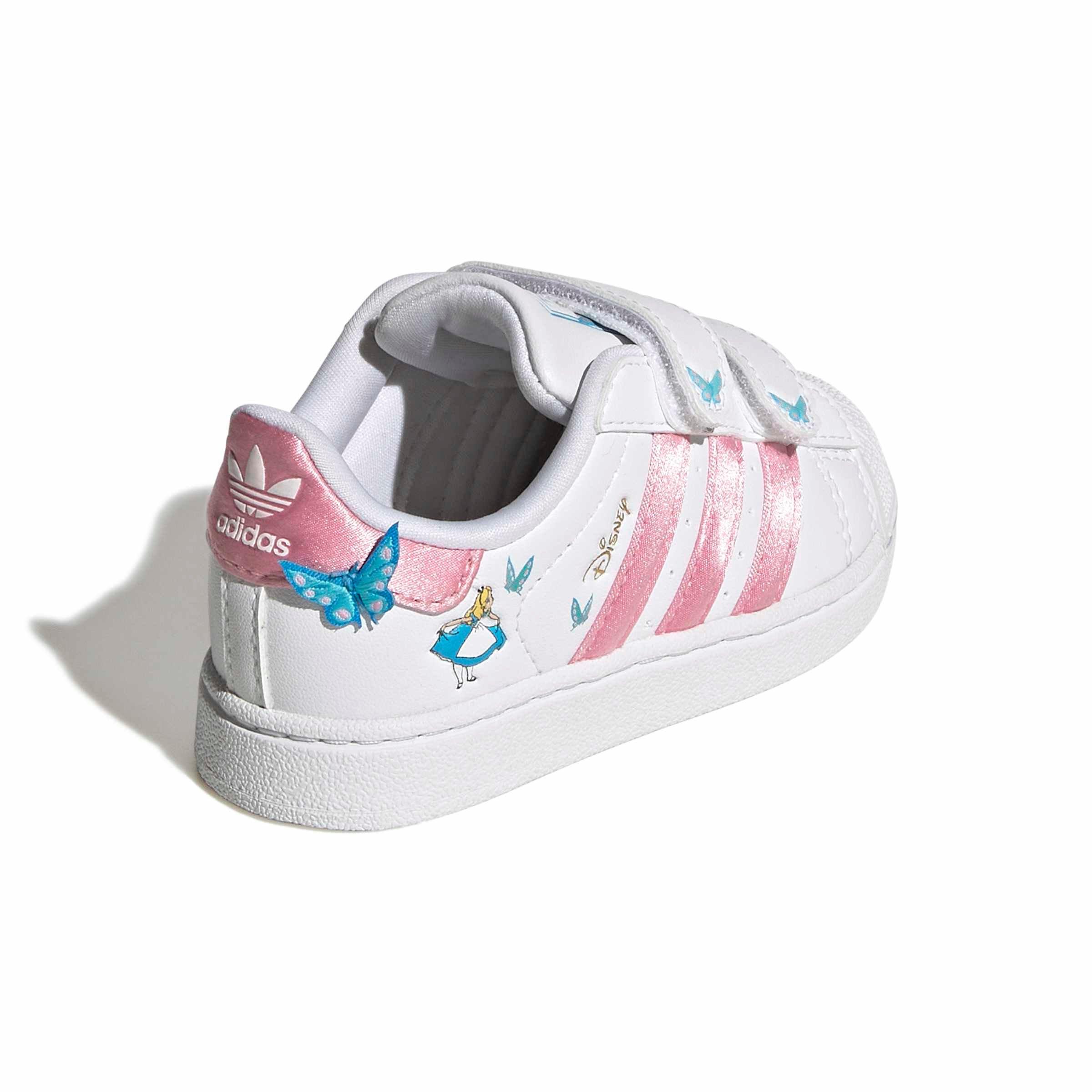 adidas Originals Disney Superstar II CC Infant Girls' "Ftwr White/Light Pink/Lucid Aquamarine" Shoe