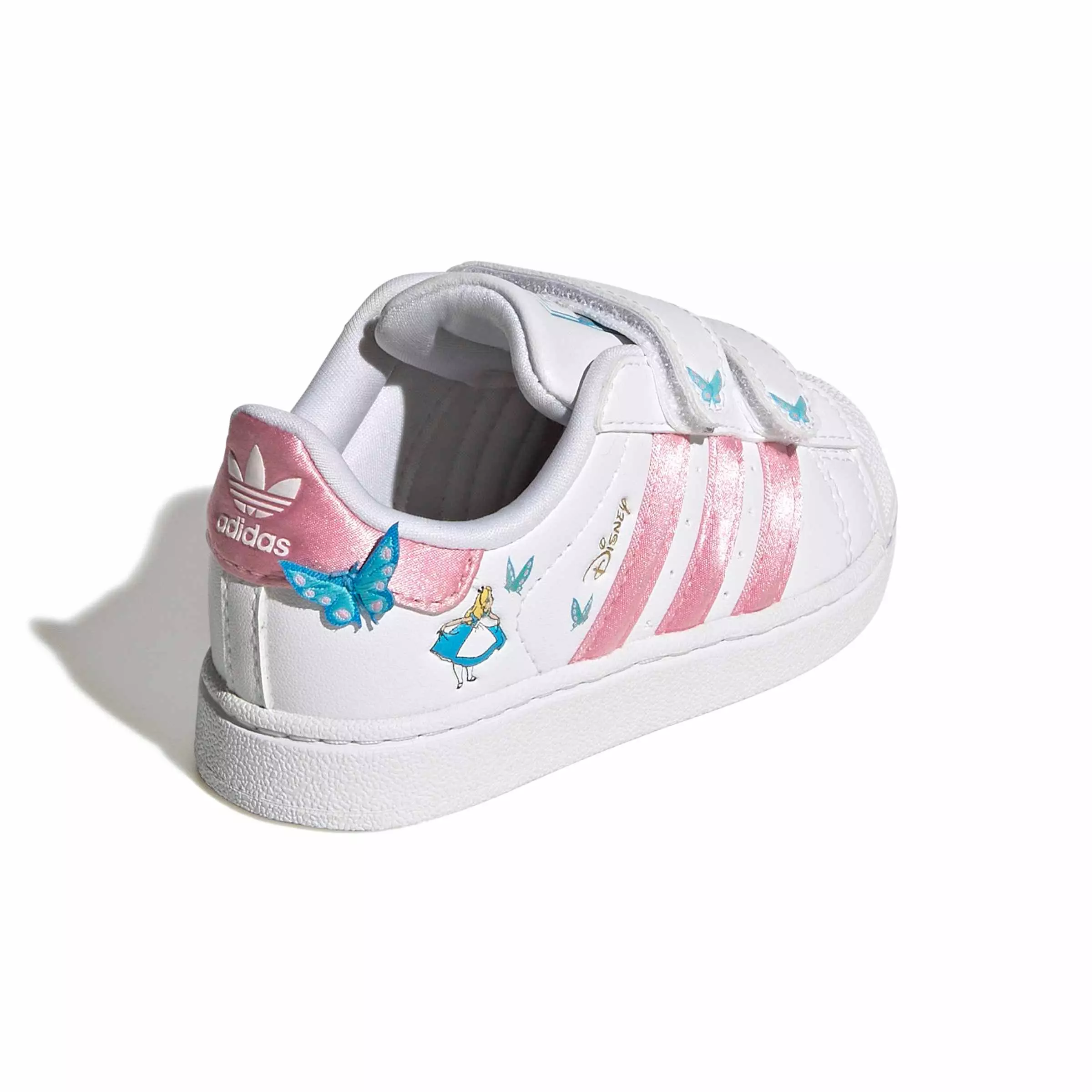 adidas Originals Disney Superstar II CC "Ftwr White/Light Pink/Lucid Aquamarine" Infant Girls' Shoe - WHITE/LT PINK/AQUAMARINE