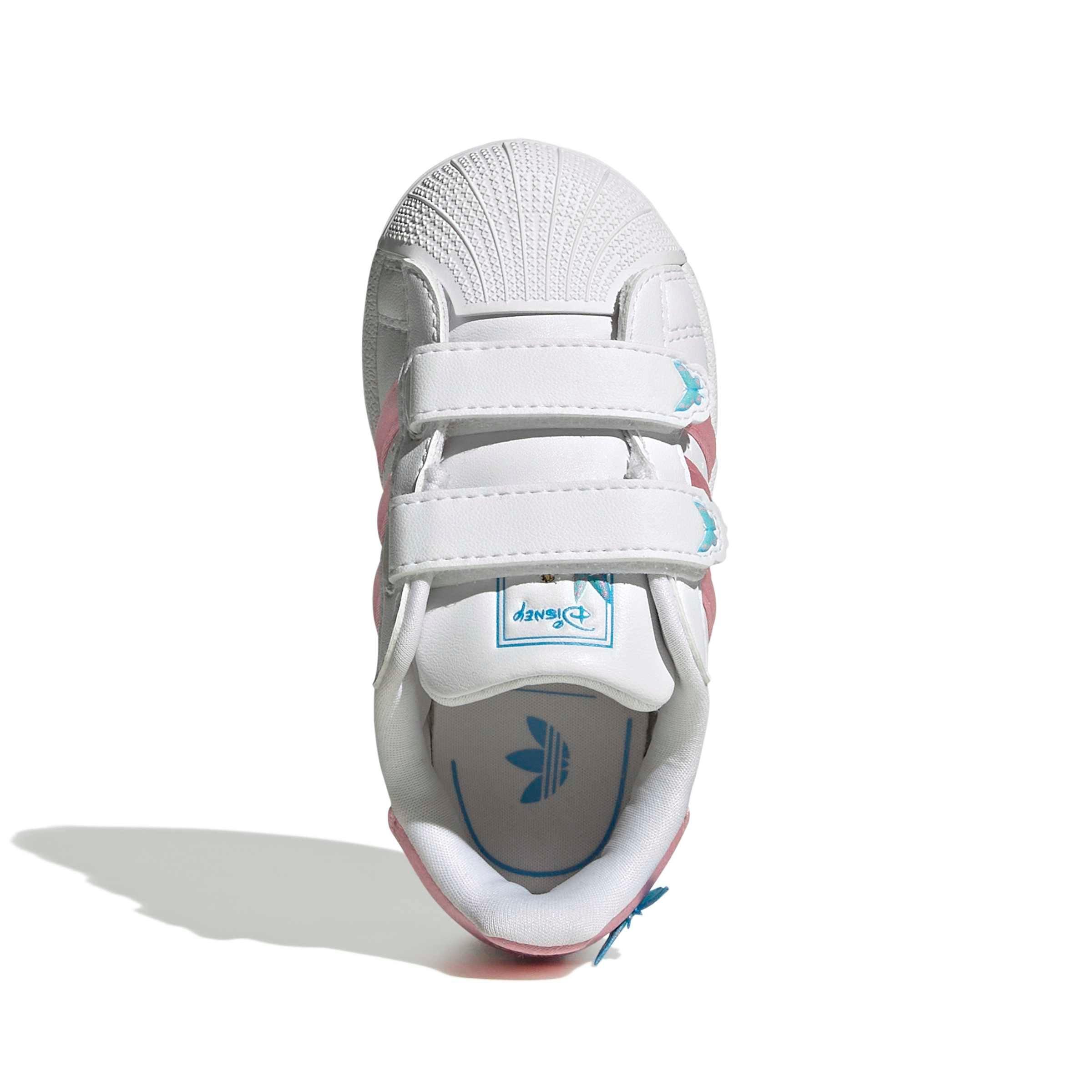 adidas Originals Disney Superstar II CC Infant Girls' "Ftwr White/Light Pink/Lucid Aquamarine" Shoe