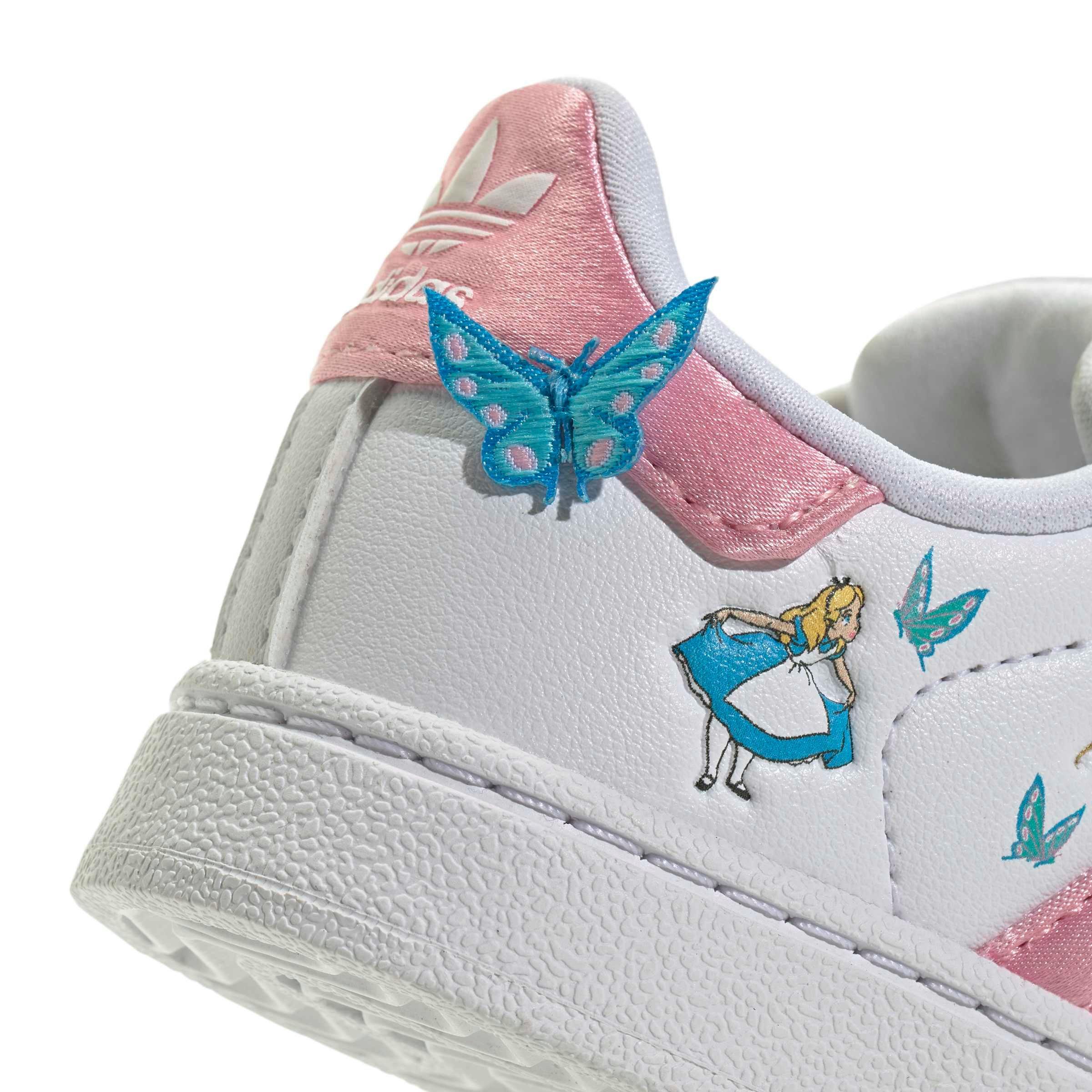 adidas Originals Disney Superstar II CC Infant Girls' "Ftwr White/Light Pink/Lucid Aquamarine" Shoe