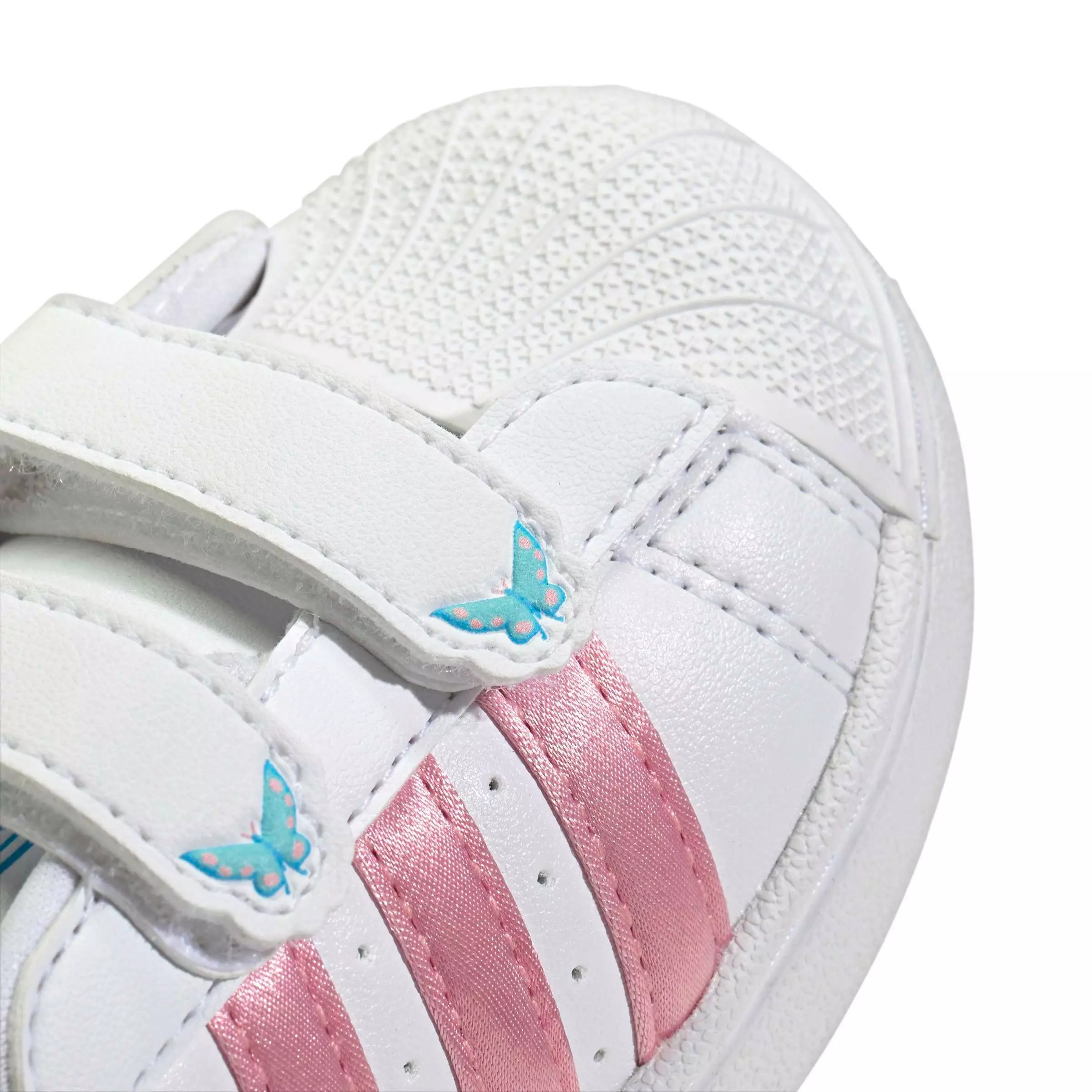 adidas Originals Disney Superstar II CC "Ftwr White/Light Pink/Lucid Aquamarine" Infant Girls' Shoe - WHITE/LT PINK/AQUAMARINE
