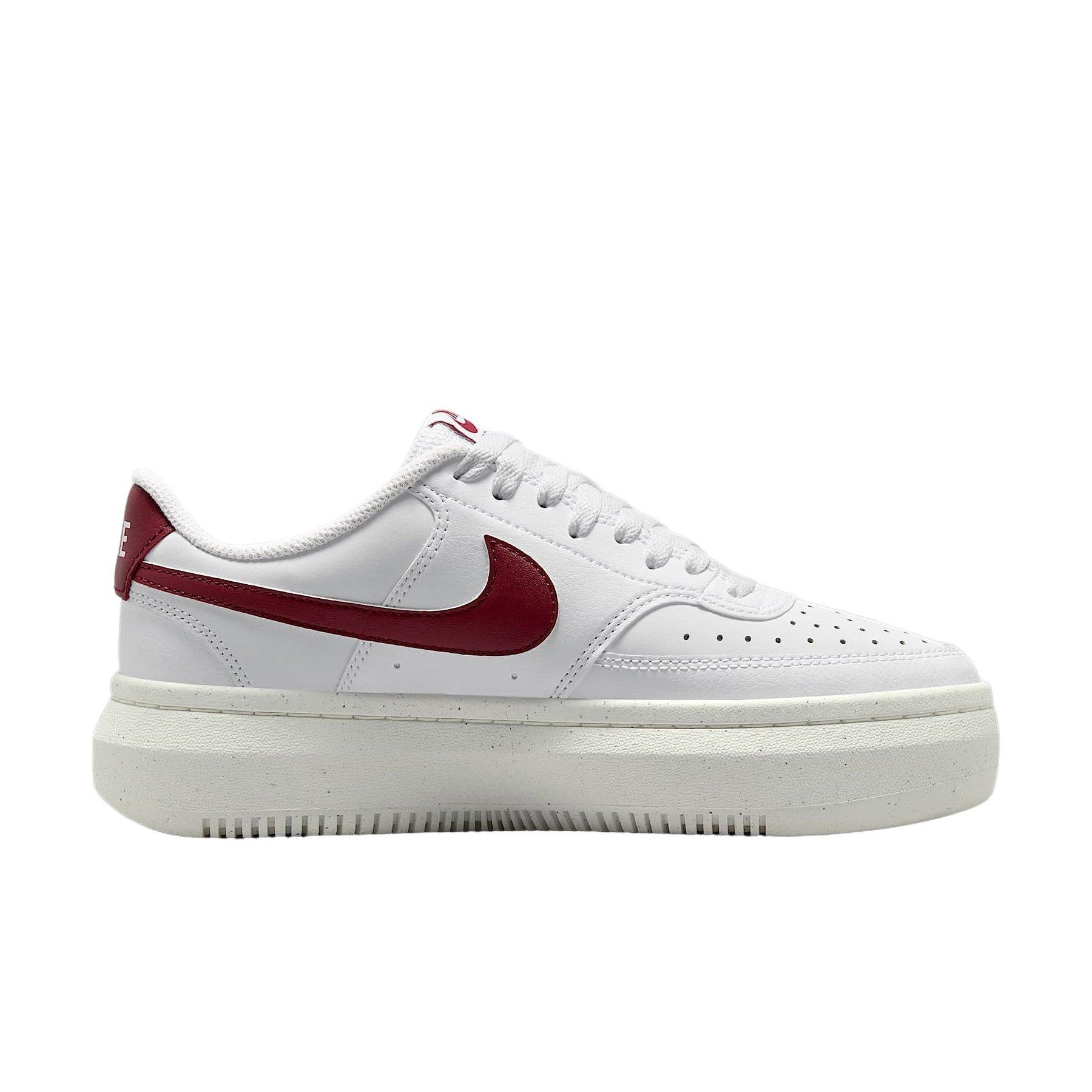 Nike Court Vision Alta "White/Sail/Team Red" Women's Shoe - WHITE/SAIL/RED Thumbnail View 1