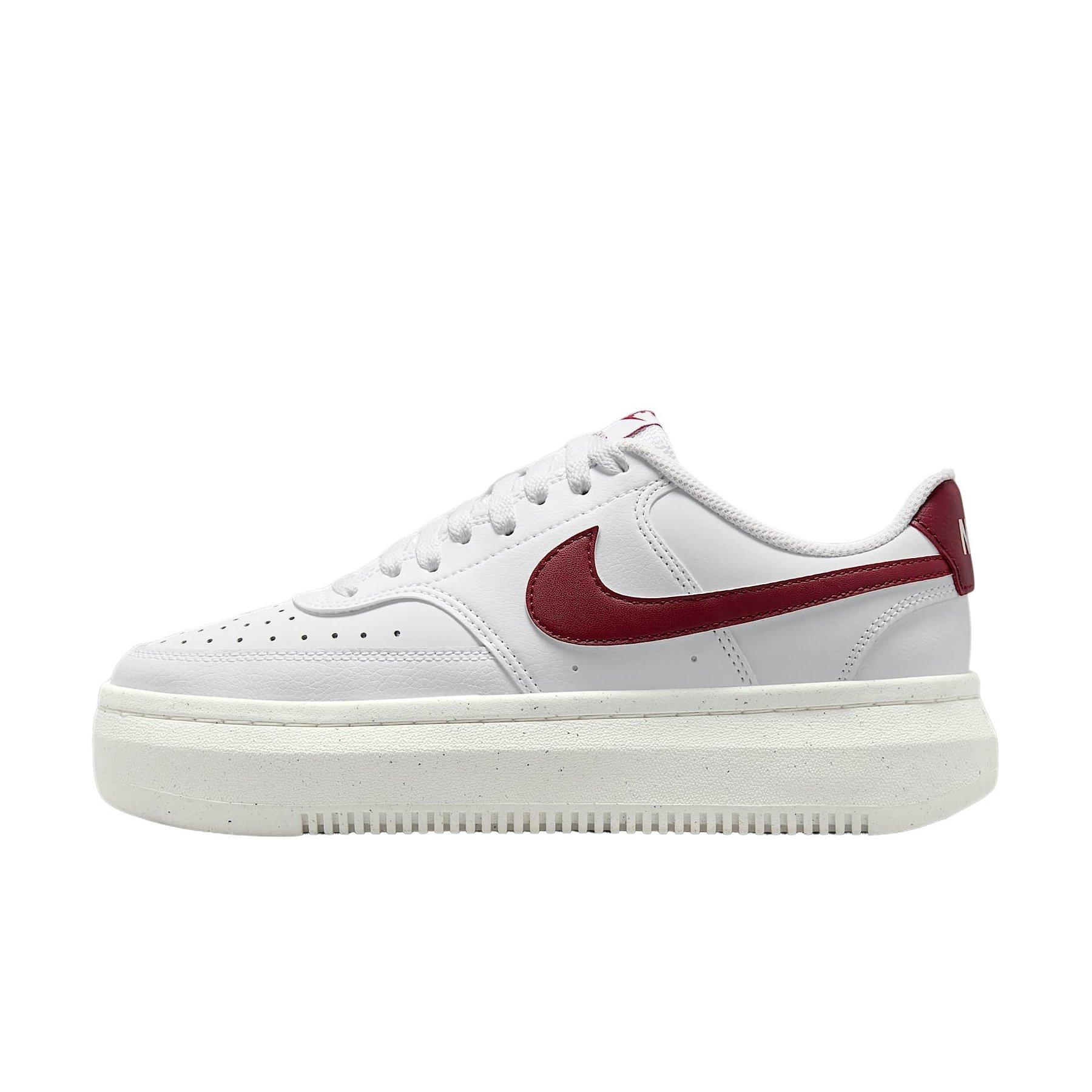 Nike Court Vision Alta "White/Sail/Team Red" Women's Shoe - WHITE/SAIL/RED Thumbnail View 2