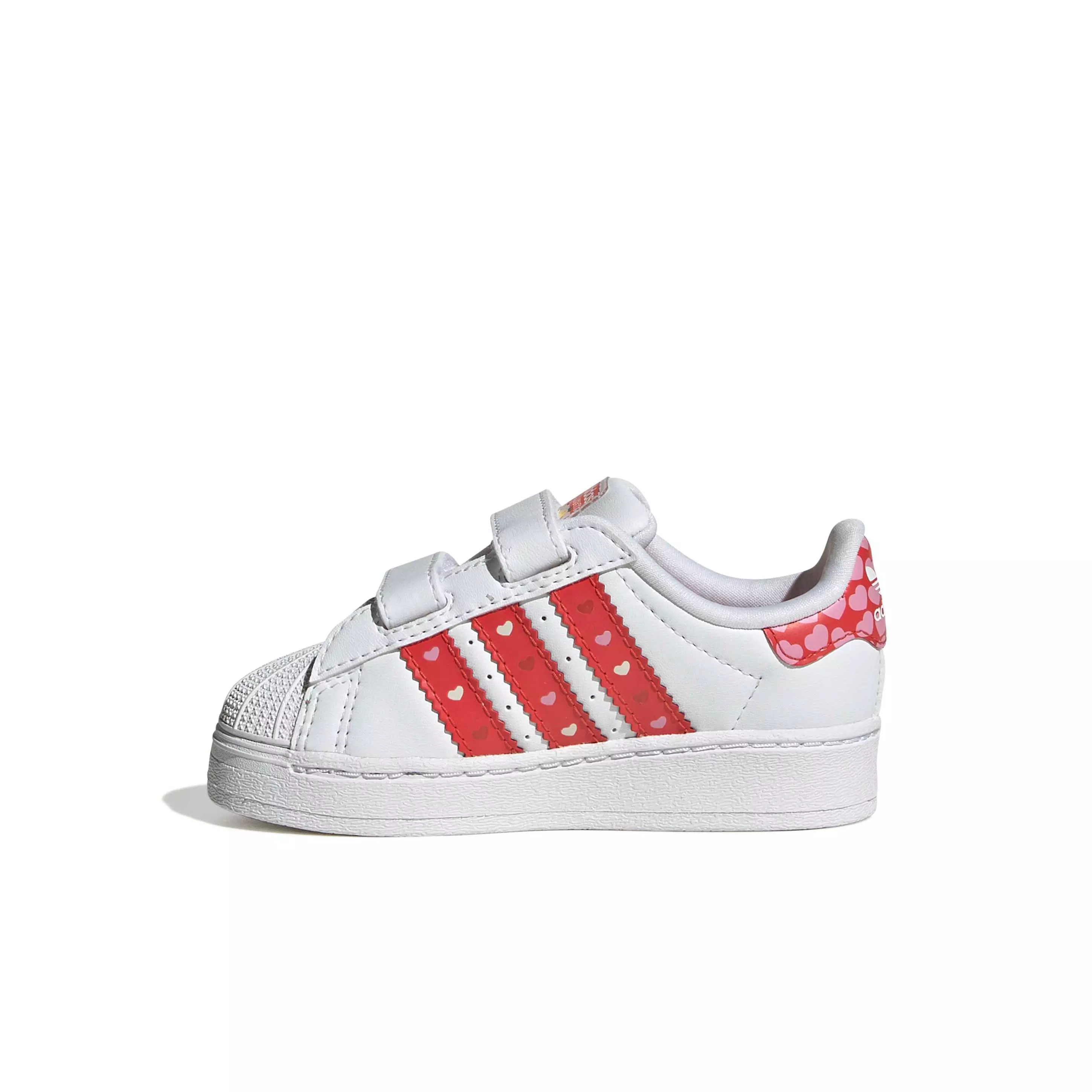 adidas Originals Disney Superstar LL CC "Core Black/Bright Red/Ftwr White" Infant Girls' Shoe - BLACK/RED/WHITE