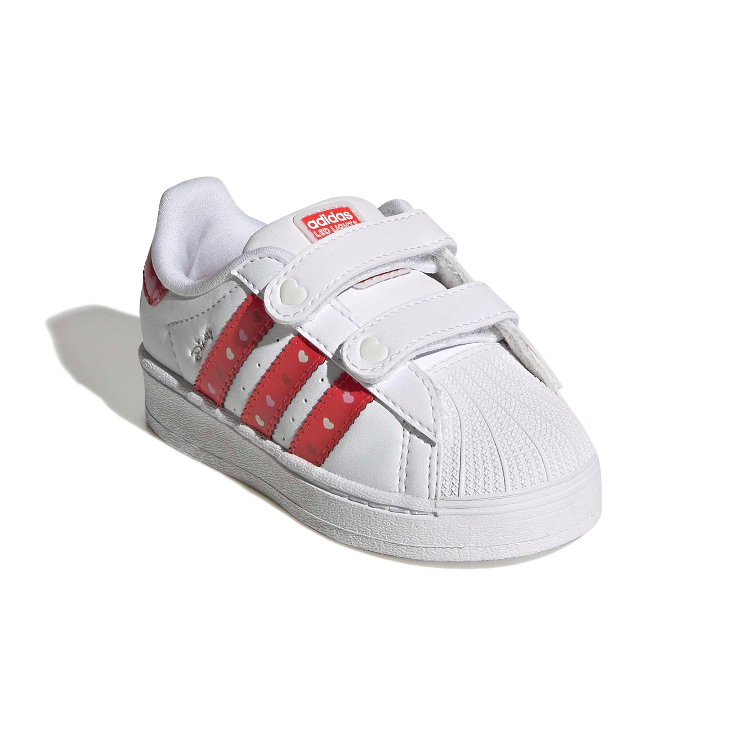adidas Originals Disney Superstar LL CC Infant Girls' "Core Black/Bright Red/Ftwr White" Shoe