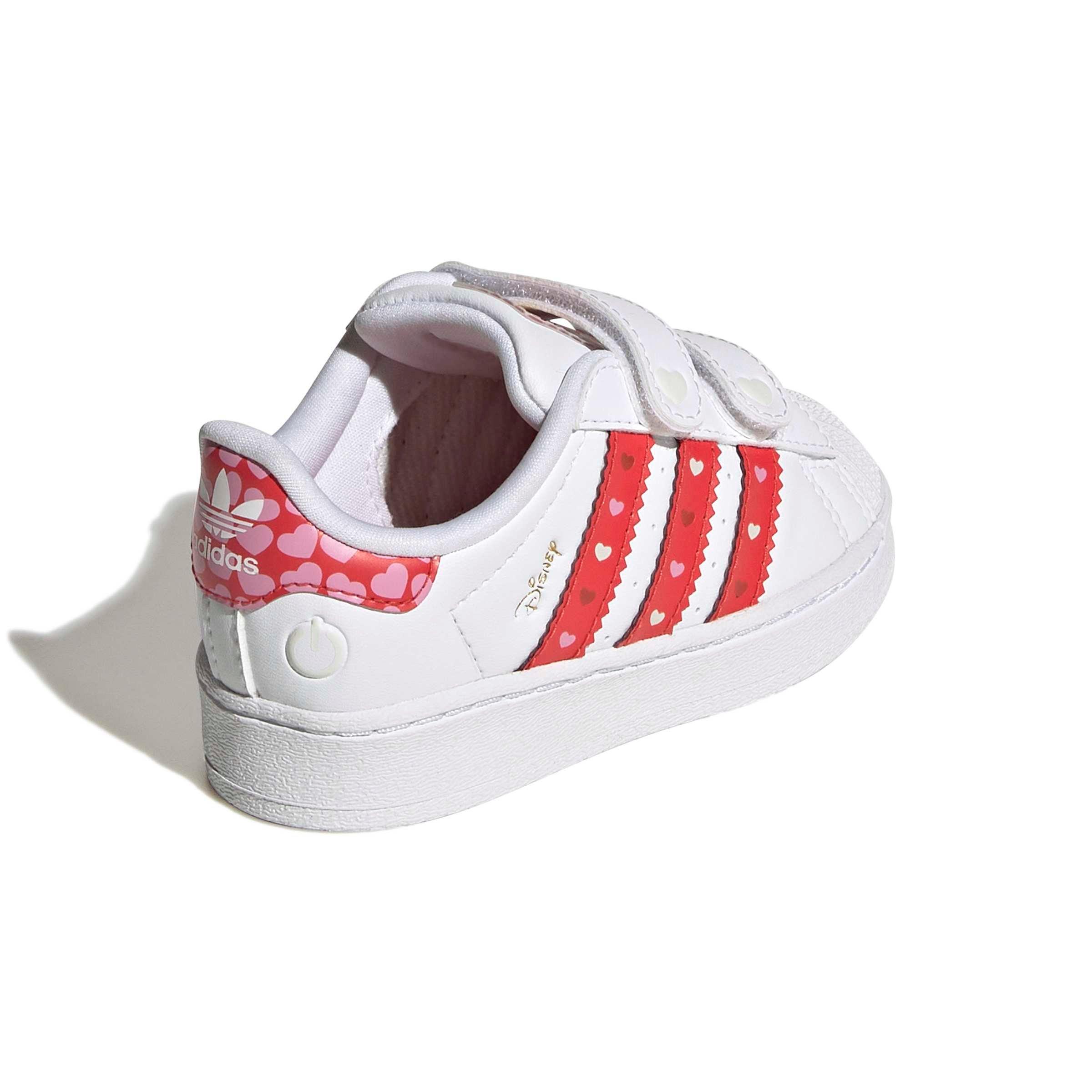 adidas Originals Disney Superstar LL CC Infant Girls' "Core Black/Bright Red/Ftwr White" Shoe